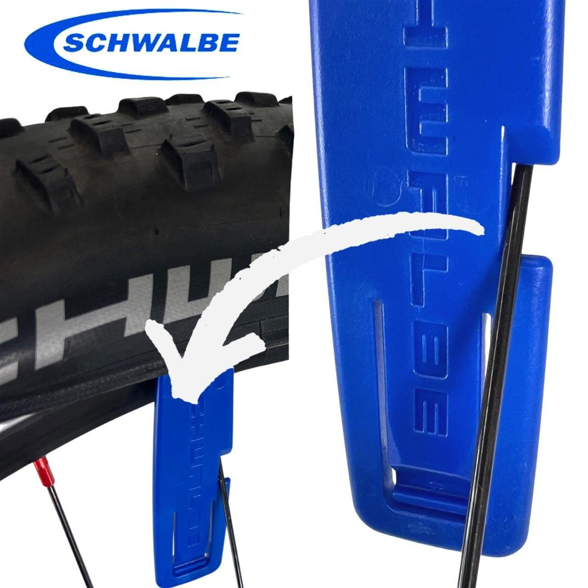Schwalbe Fahrradreifen Schwalbe Fahrrad Reifenheber Montage Hebel 3er Set Werkzeug hell blau