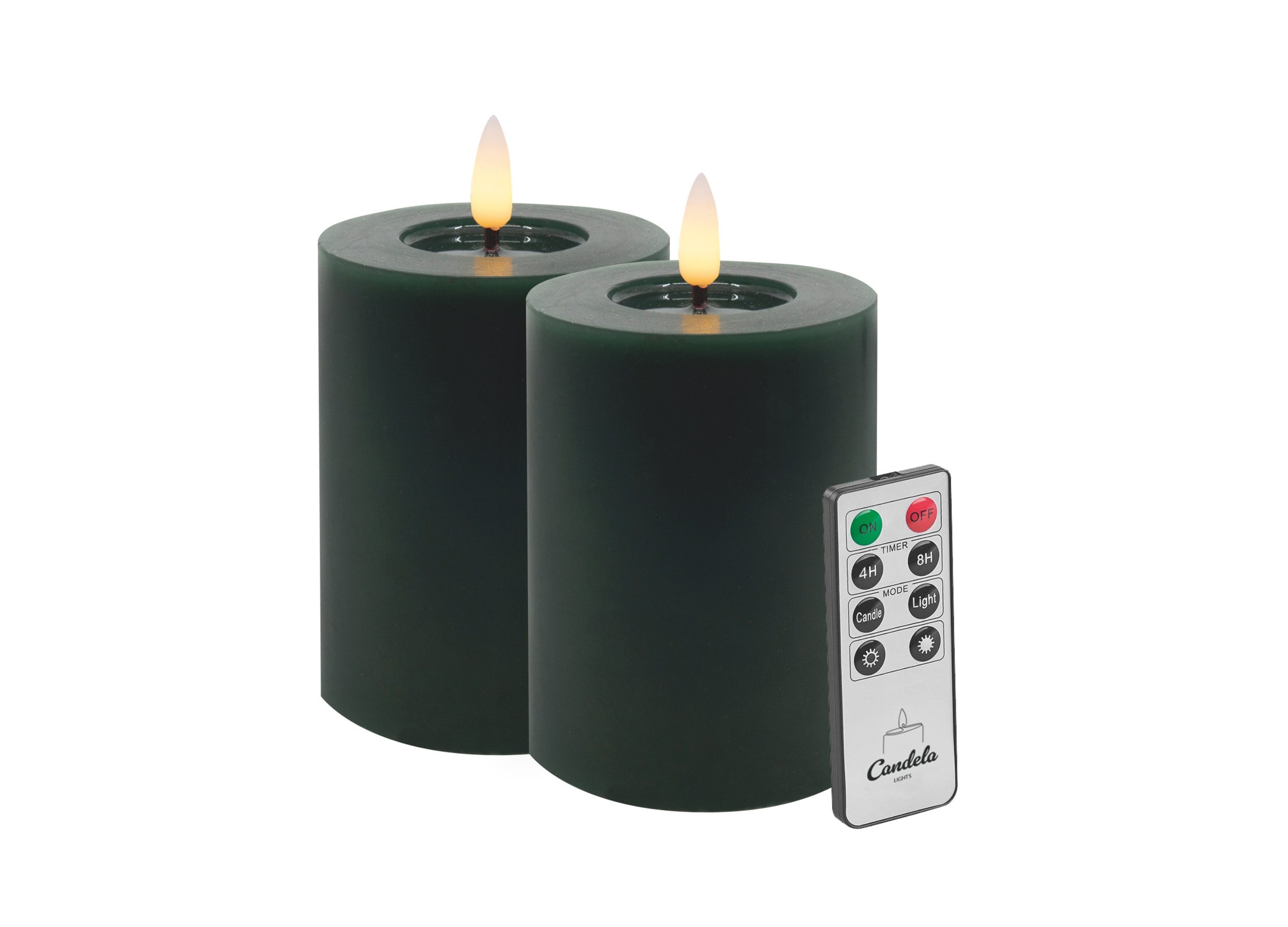 LC Home LED-Kerze LED Kerzen Set Winter Echtwachs Timerfunktion Fernbedienu günstig online kaufen