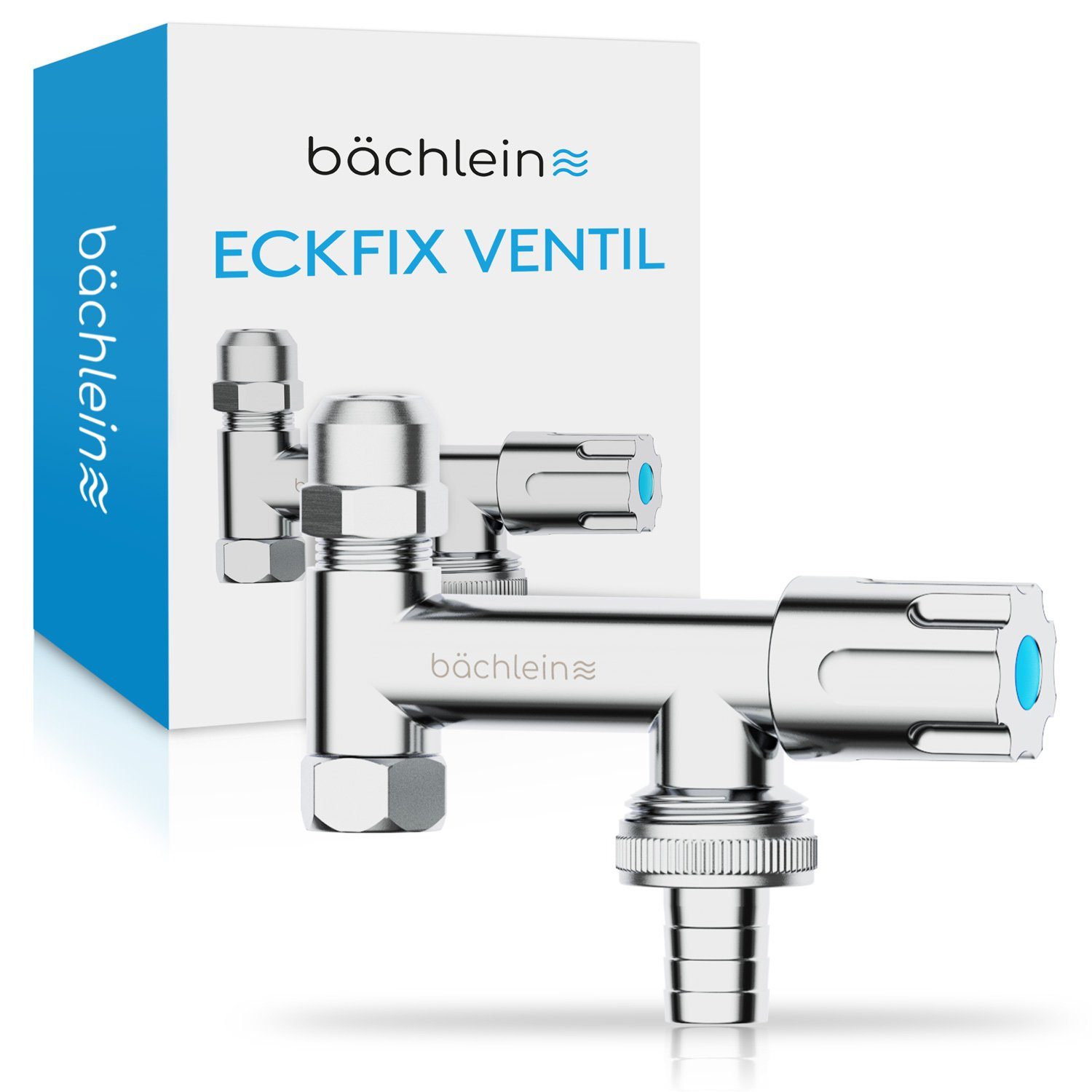 Geräteventil Bächlein Gerätezusatzventil Eckfix -Eckventil mit Maschinenanschluss