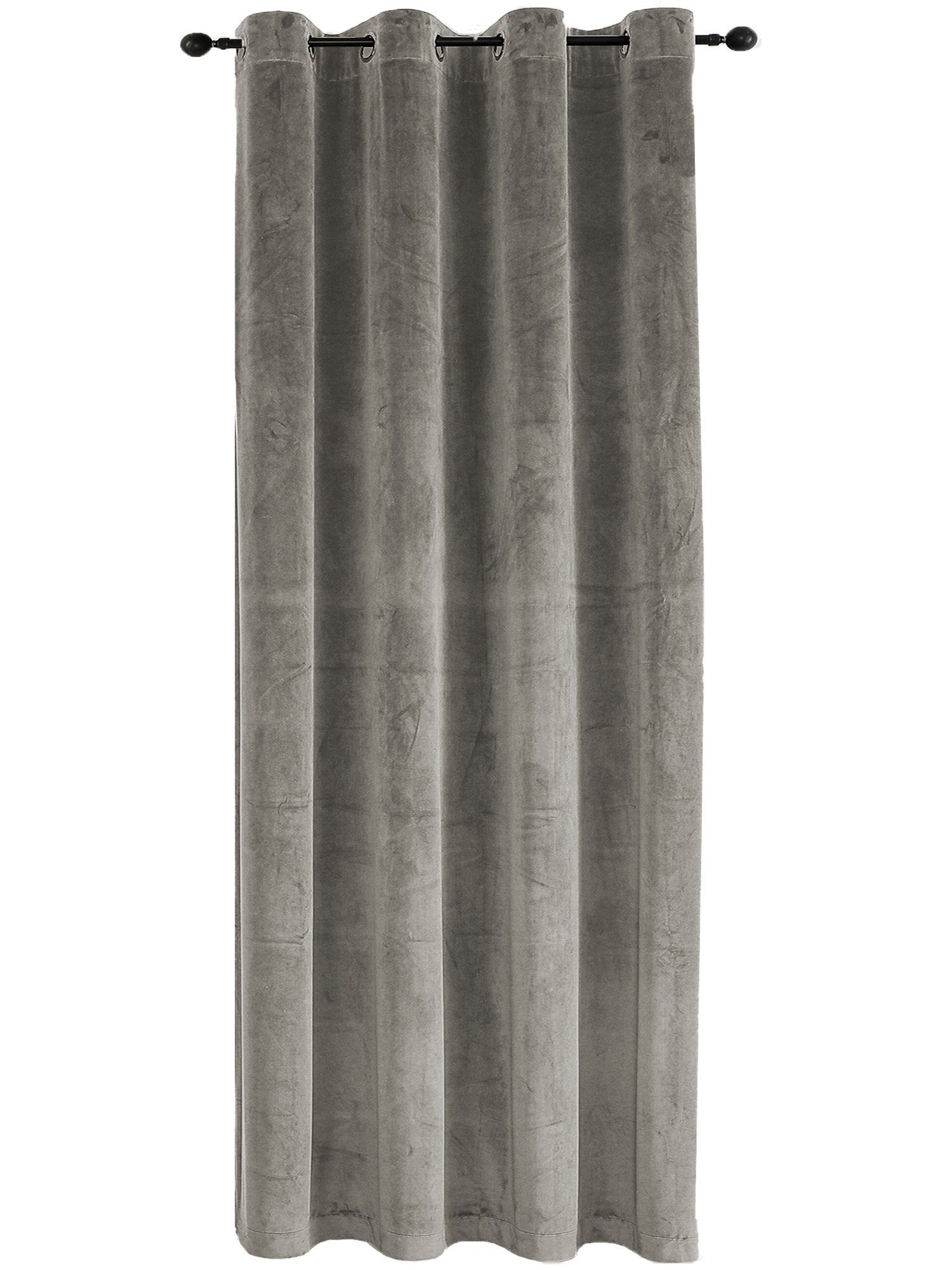 Gardine Vorhang Ösen Verdunkelung 140x245 cm Samt weich blickdicht Gardine,  Haus und Deko, Ösen (1 St), Polyester