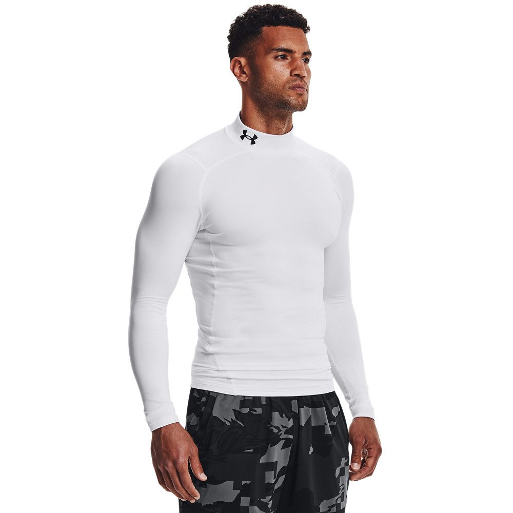 Under Armour® Trainingsshirt UA CG ARMOUR COMP MOCK Langarm-Ausführung, mit Stehkragen, schnell trocknend, atmungsaktiv