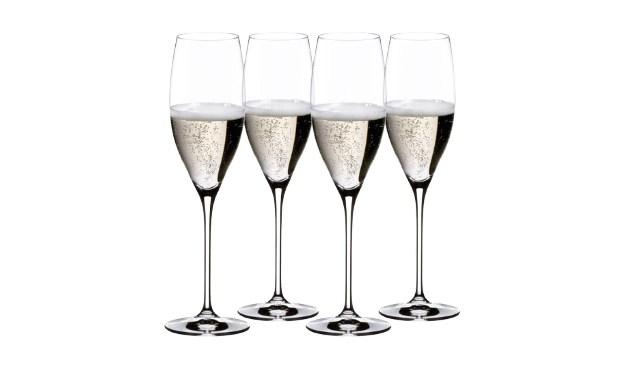 RIEDEL THE WINE GLASS COMPANY Champagnerglas RIEDEL Champagnerglas Vinum Cuvée Prestige Kauf 4 Zahl 3, Kristallglas