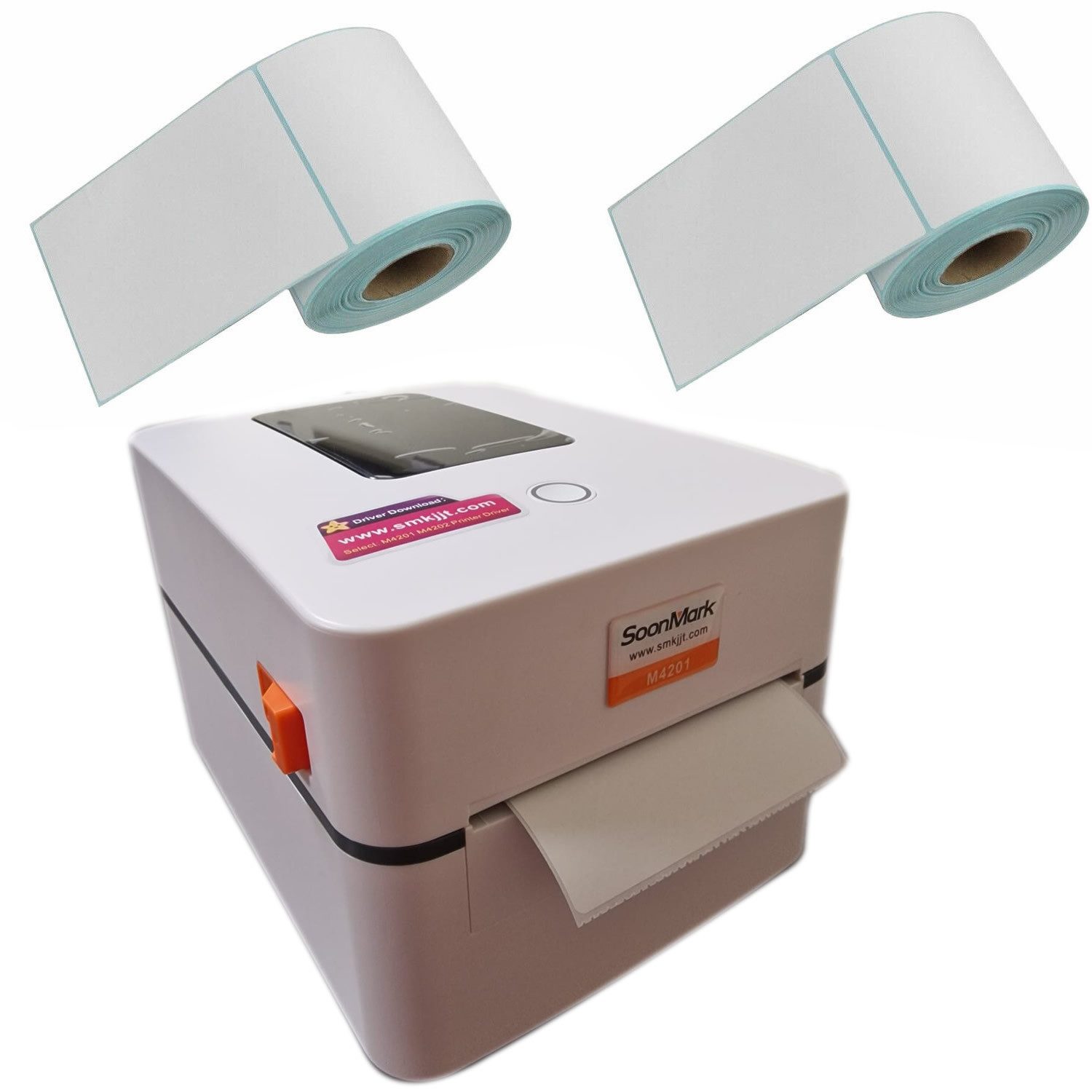 Dynasun Printer M8 1000 102x152 Etikettendrucker, (Barcodedrucker Etikettiergerät USB mit 1000 Thermo-Etiketten)