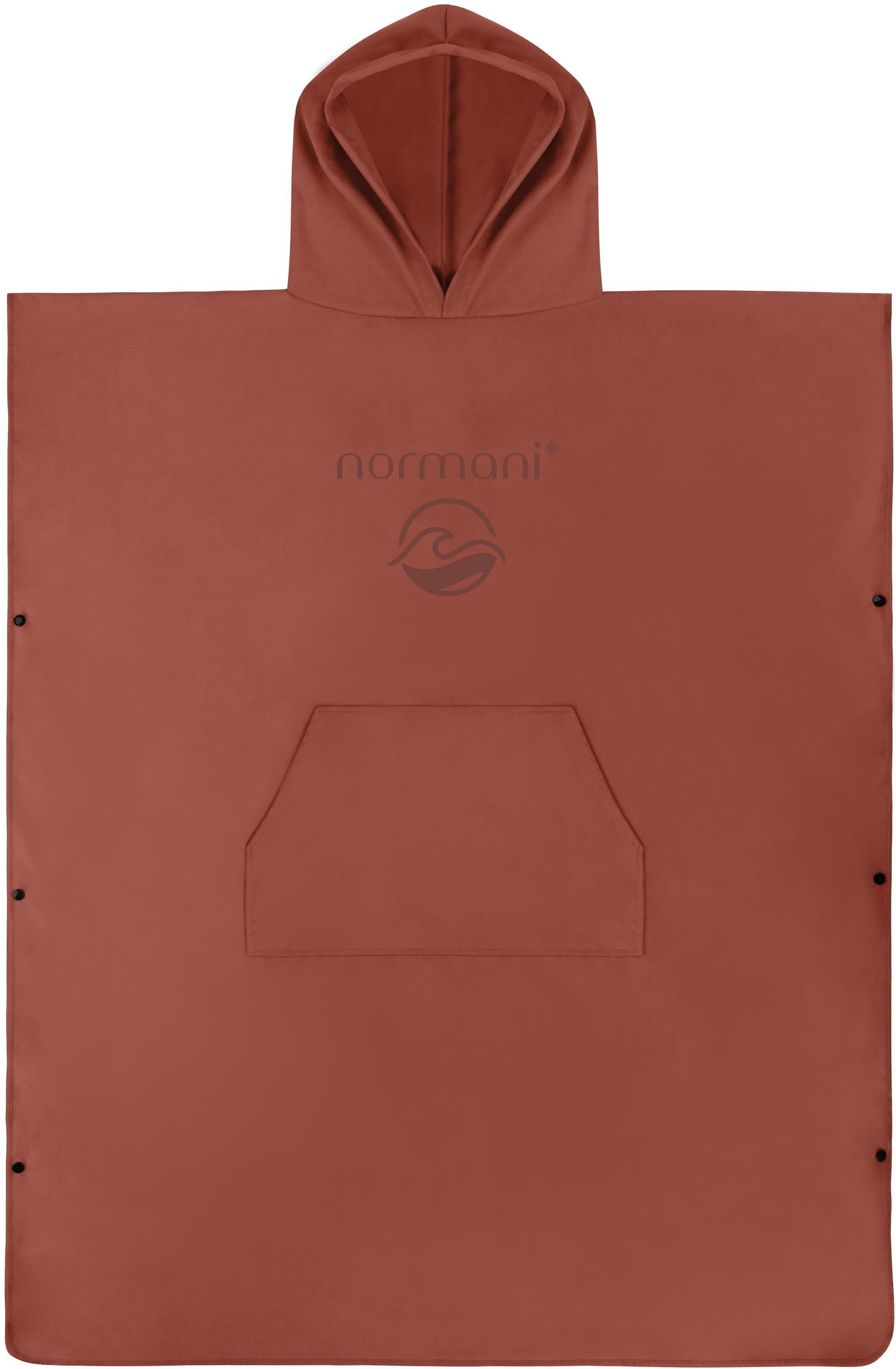 normani Unisex-Bademantel Weicher Mikrofaser Badeponcho Nosara, günstig online kaufen