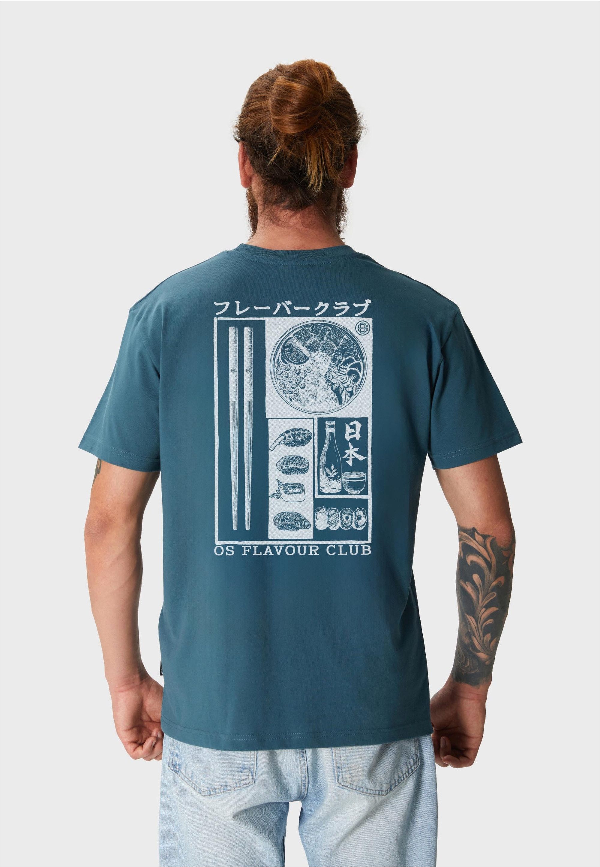 Oldskull T-Shirt Asian Flavour Club Umami Graphic mit fernöstlichem Motivprint