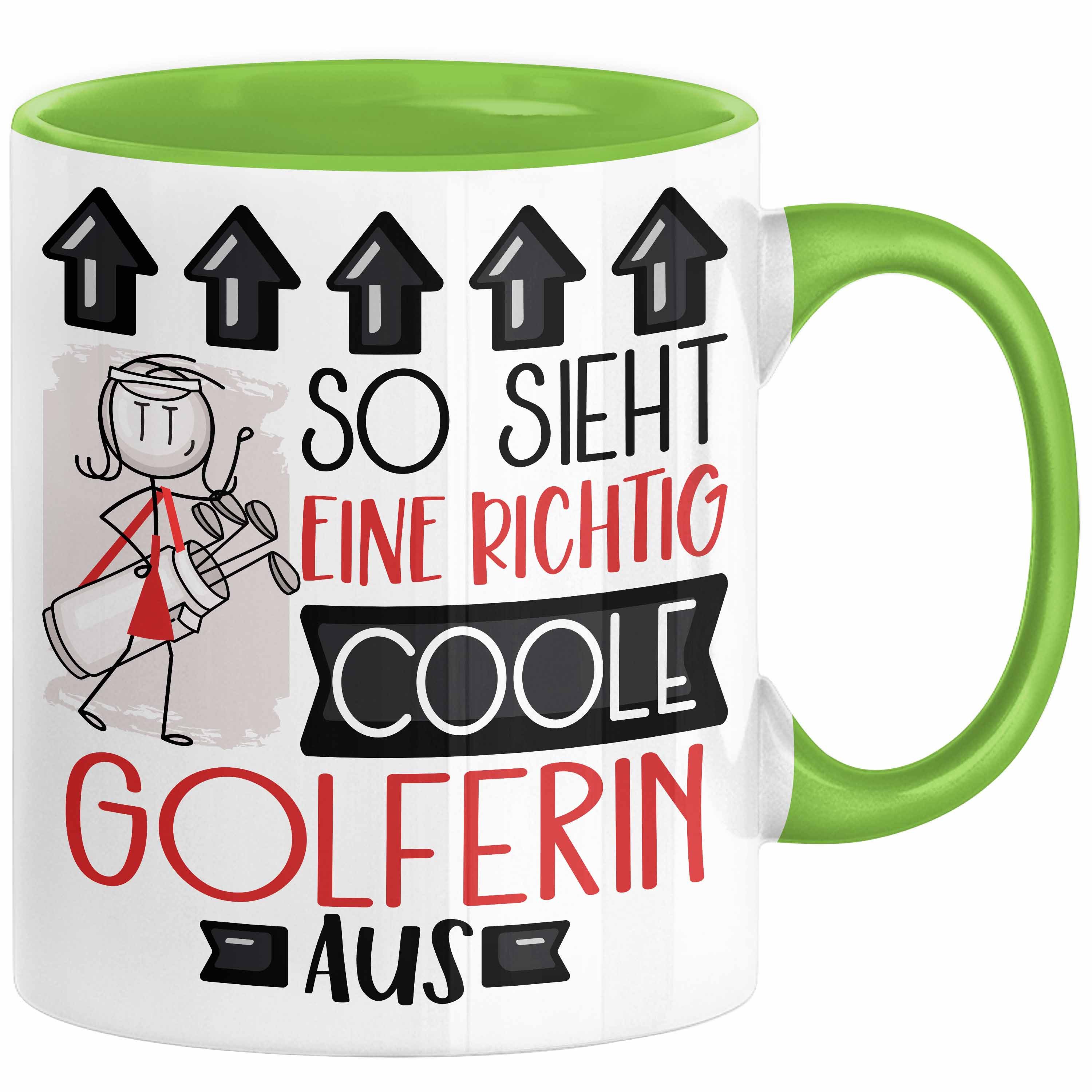 Tasse Golferin Geschenk Tasse Lustig Geschenkidee für Golferin Geburtstag So