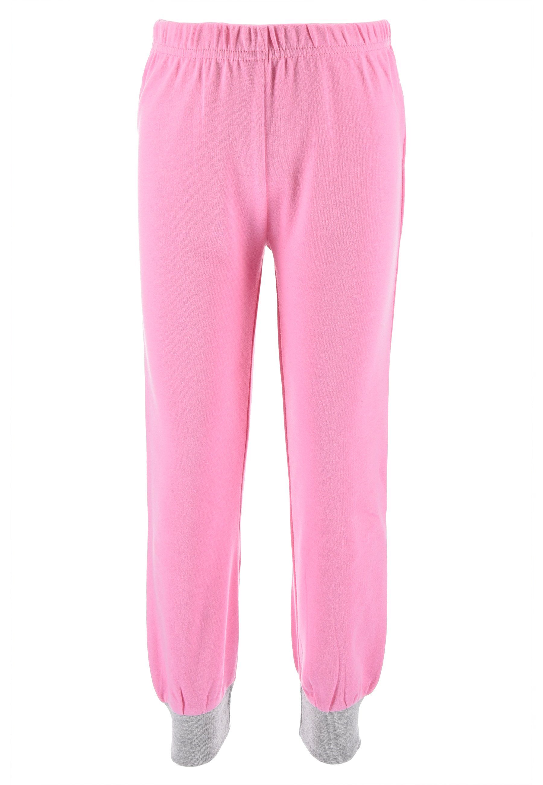 Pink (2 + Schlafhose Na! Pyjama tlg) Surprise Langarm-Shirt Schlafanzug Na! Mädchen Schlafanzug Kinder Na!