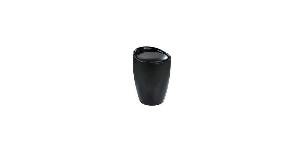 Wenko Badhocker Candy mit abnehmbarem Wäschesack Kunststoff 20 l Schwarz günstig online kaufen