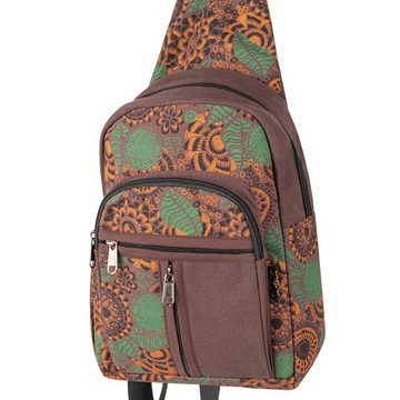 KUNST UND MAGIE Umhängetasche Umhängetasche Bodybag Sling Rucksack Crossbag Schultertasche