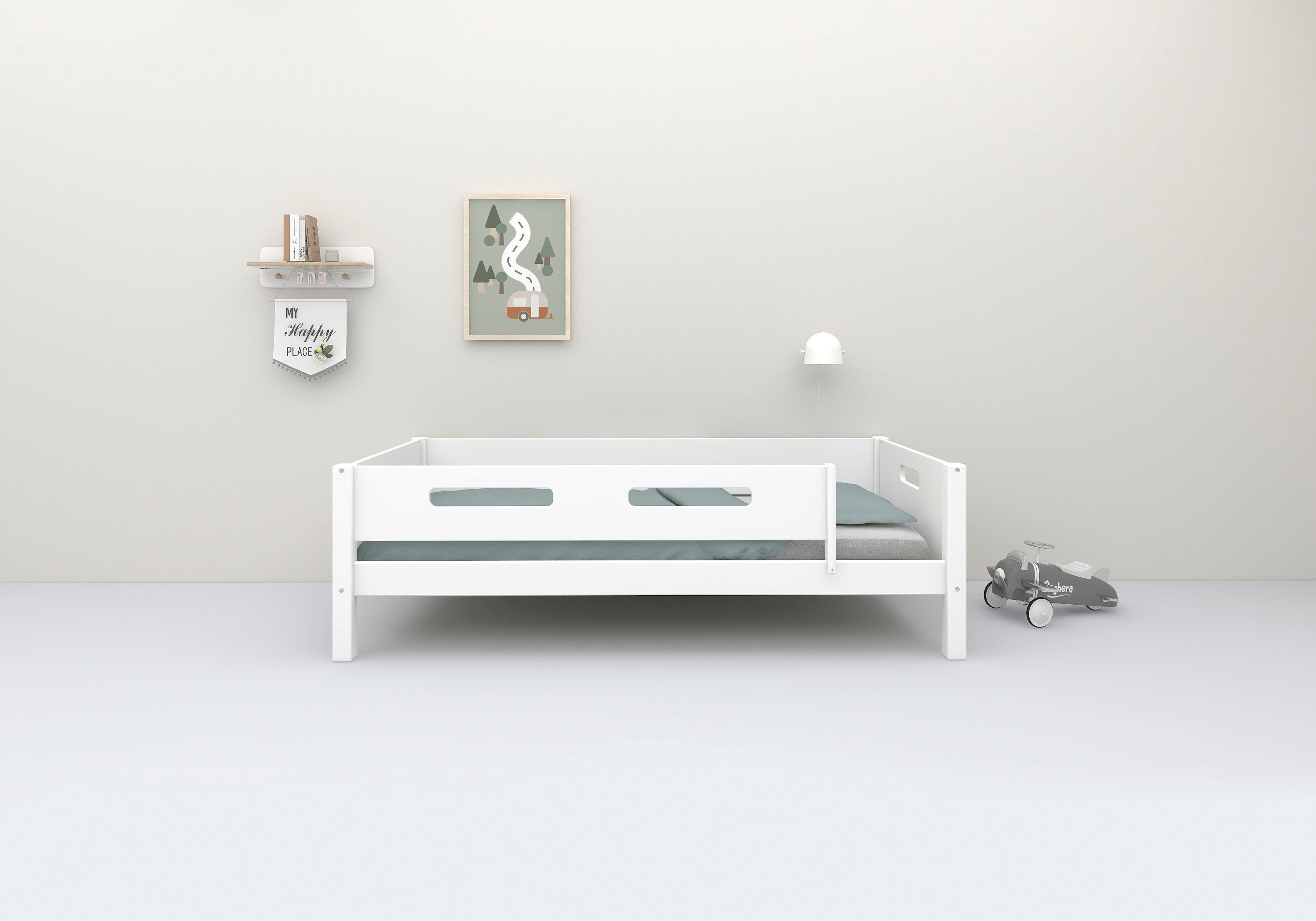 Thuka | weiß Flexa, | Rollrost Einzelbett, bei | weiß Nordic weiß produziert incl weiß Thuka