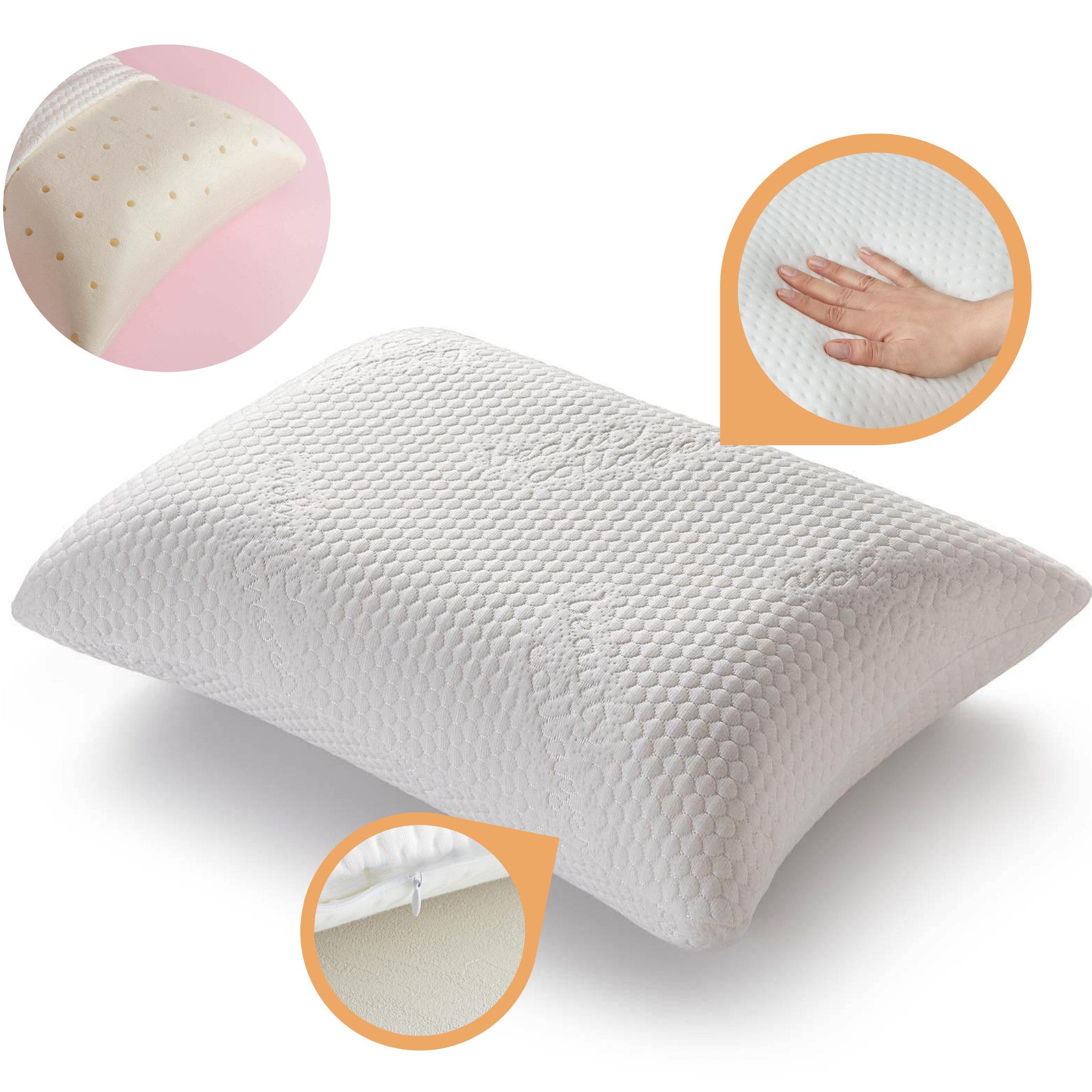 gowoll Kopfkissen Memory Foam Viscoschaum Nackenstützkissen Kopfkissen 40x6 günstig online kaufen