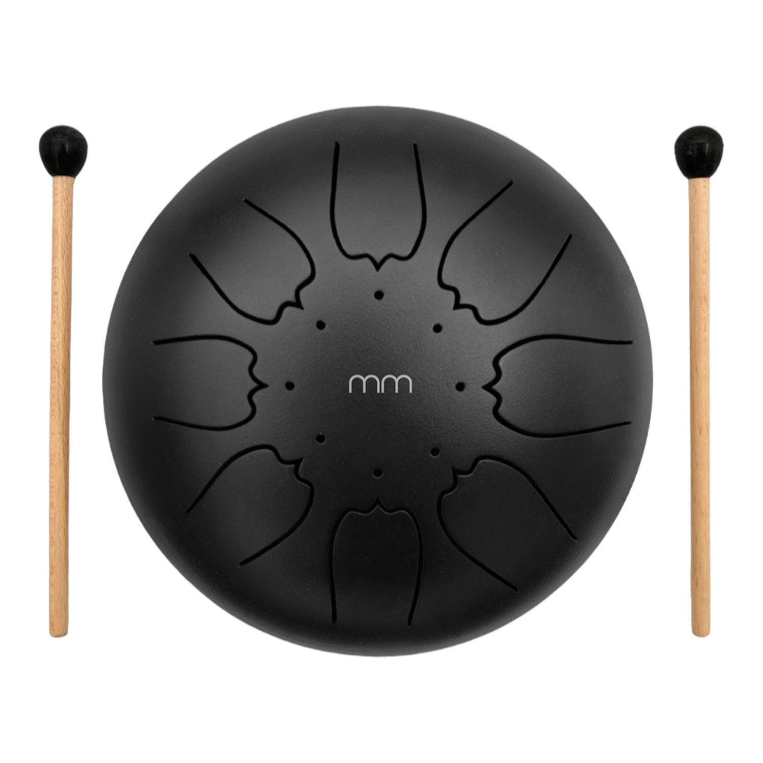 Spielzeug-Musikinstrument Zungentrommel Instrument aus Metall Tongue Drum mit Trommelstöcken