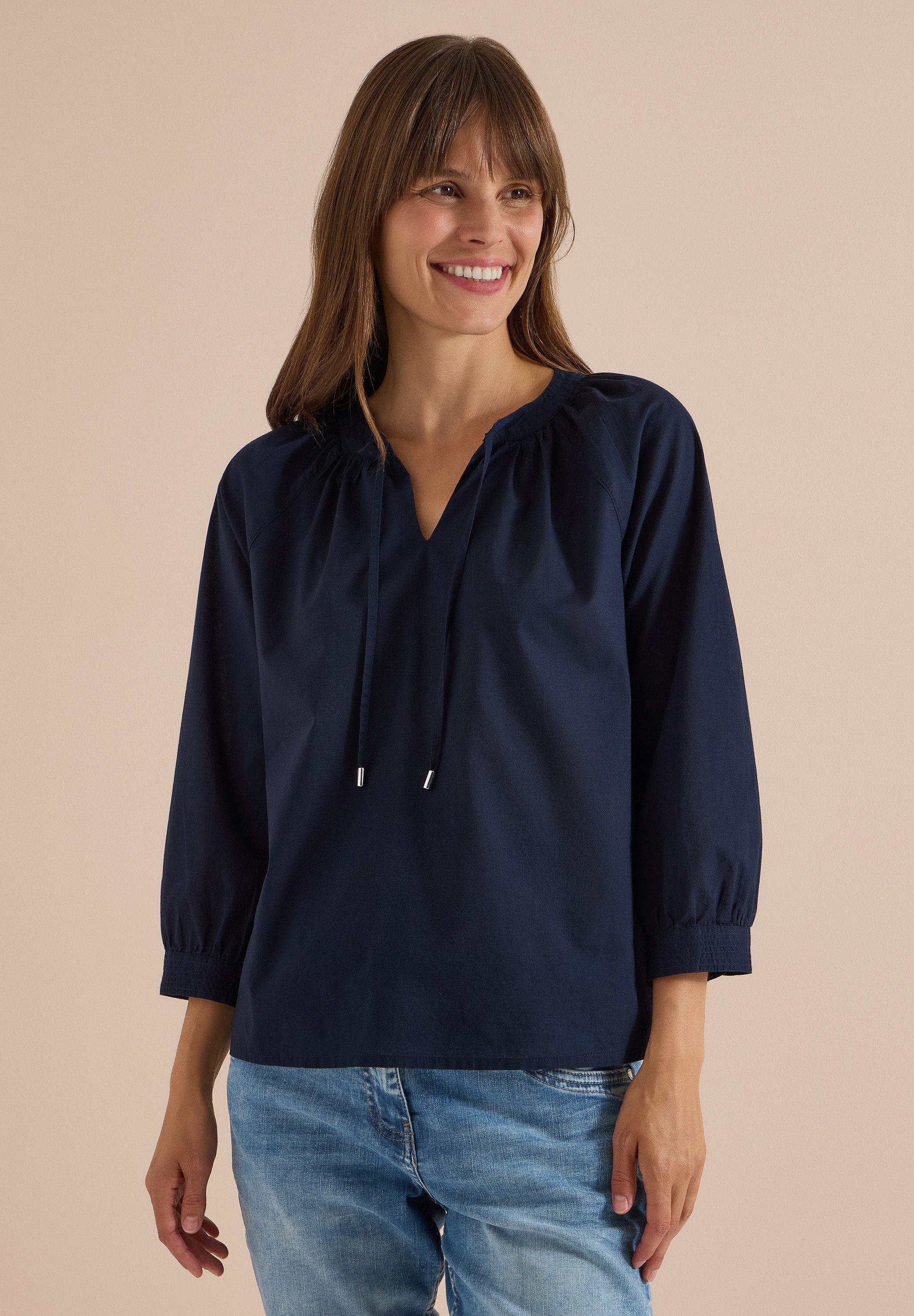 CECIL Klassische Bluse aus reiner Baumwolle