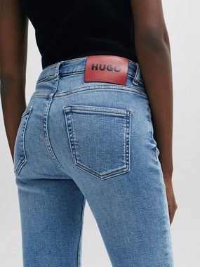 HUGO 5-Pocket-Jeans mit Bleached-Waschung (1-tlg)
