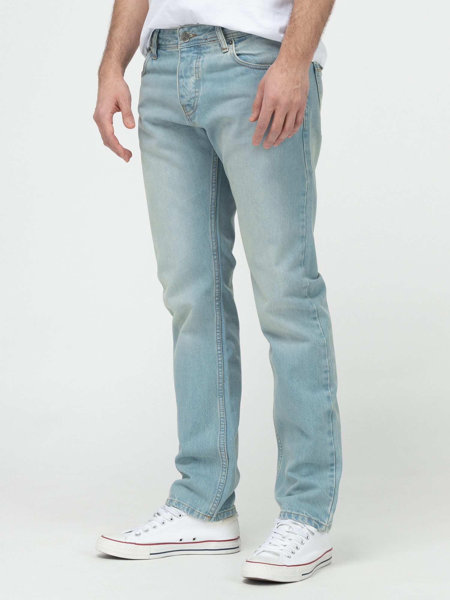 Rock Creek Straight-Jeans Herren Jeans Hose Hellblau Stonewashed RC-2441