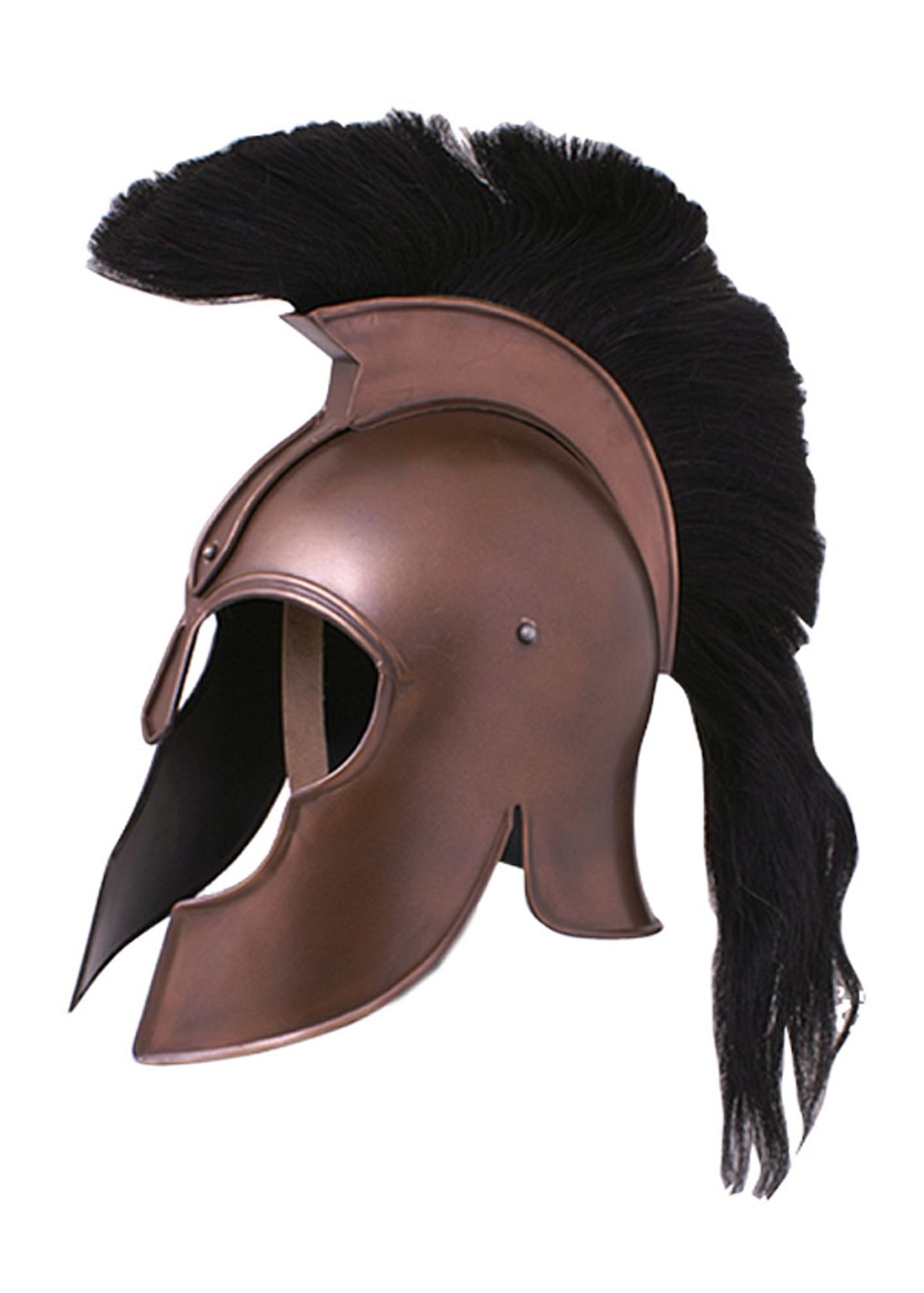 Ritter-Kostüm Griechischer Helm aus Troja mit Helmbusch