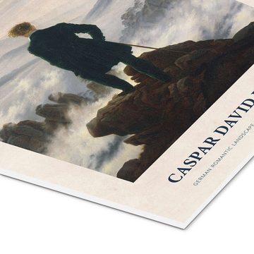 Posterlounge Forex-Bild Caspar David Friedrich, My Dialogue with Nature, Schlafzimmer Vintage Malerei