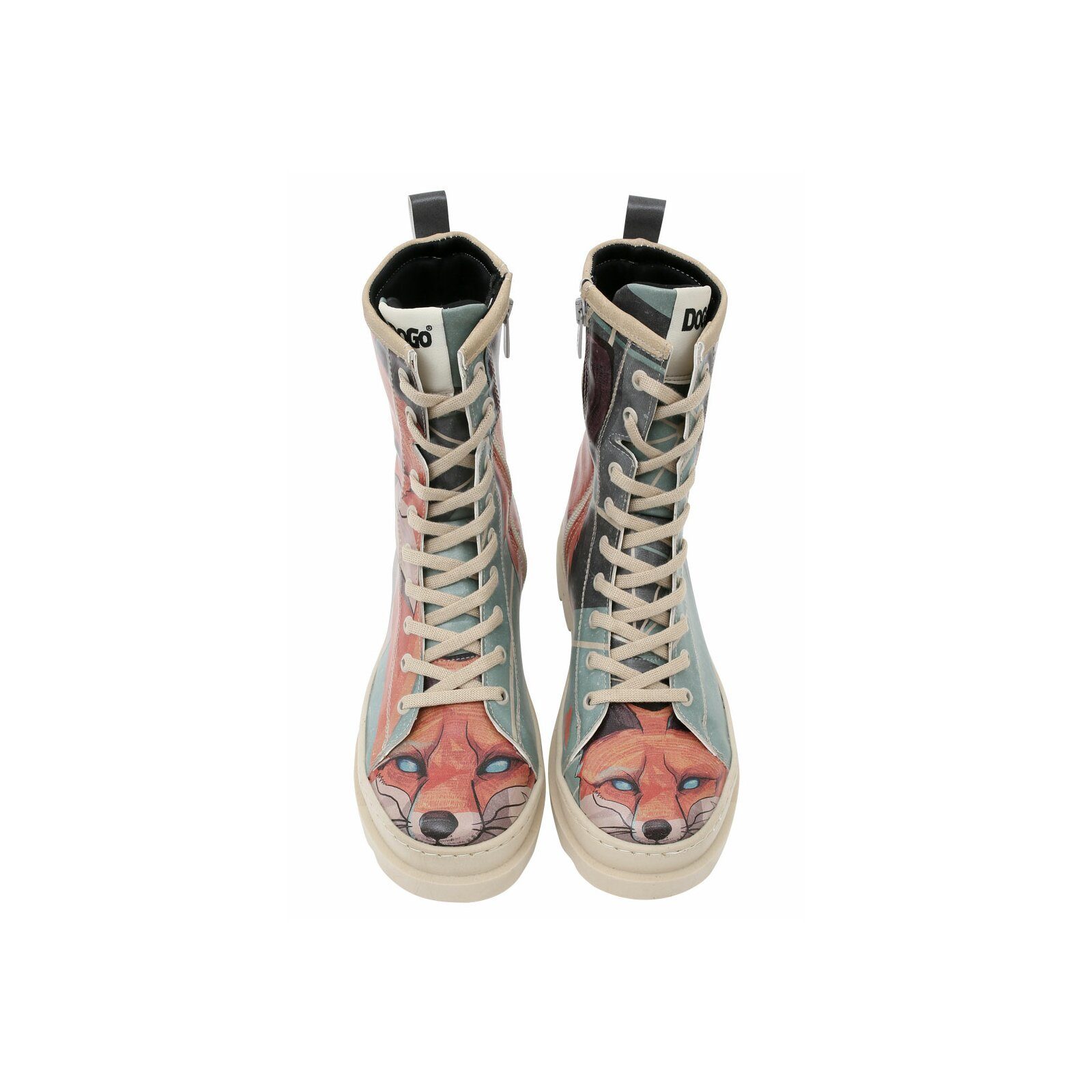 DOGO Gisele Schnürstiefel Boots Red Fox Damen Stiefeletten Stiefelette Handgefertigt