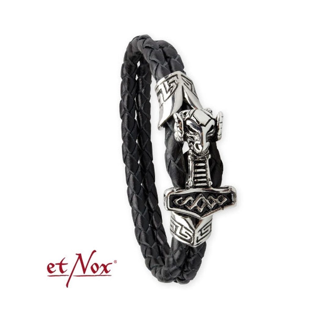 etNox Lederarmband etNox Lederarmband „Thors Hammer“ (Set, inkl. Schmuckbeutel)