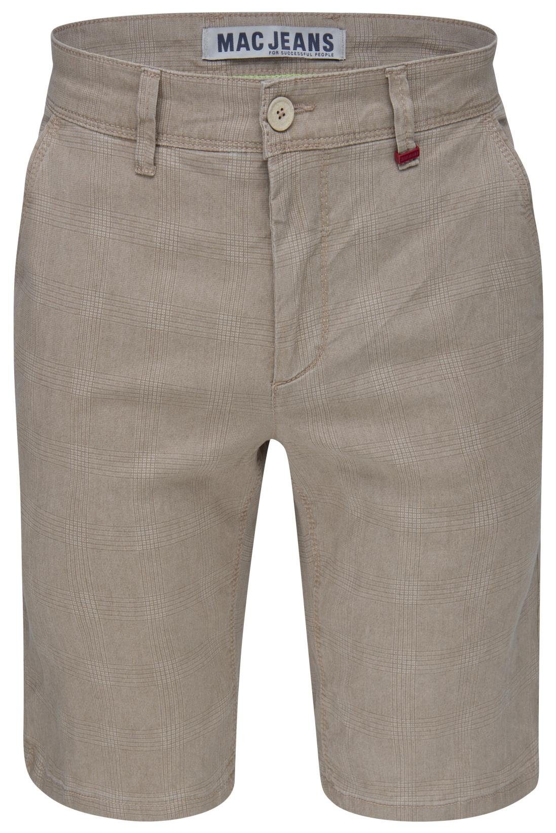 5-Pocket-Jeans BERMUDA LENNY 6392-00-0654L-203K pattern beige MAC MAC