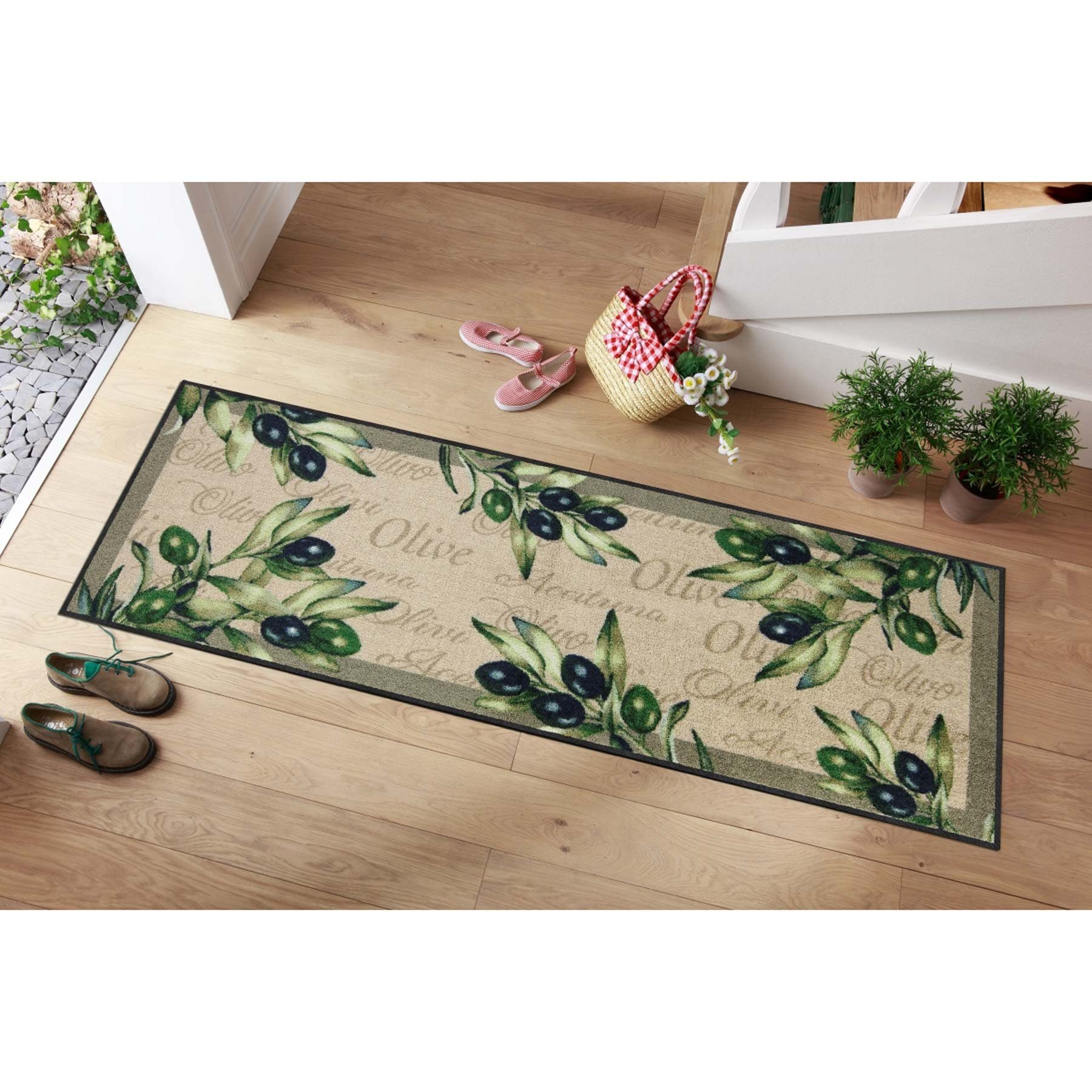 Salonloewe Läufer Teppichläufer 60x180 Olive Olivo günstig online kaufen