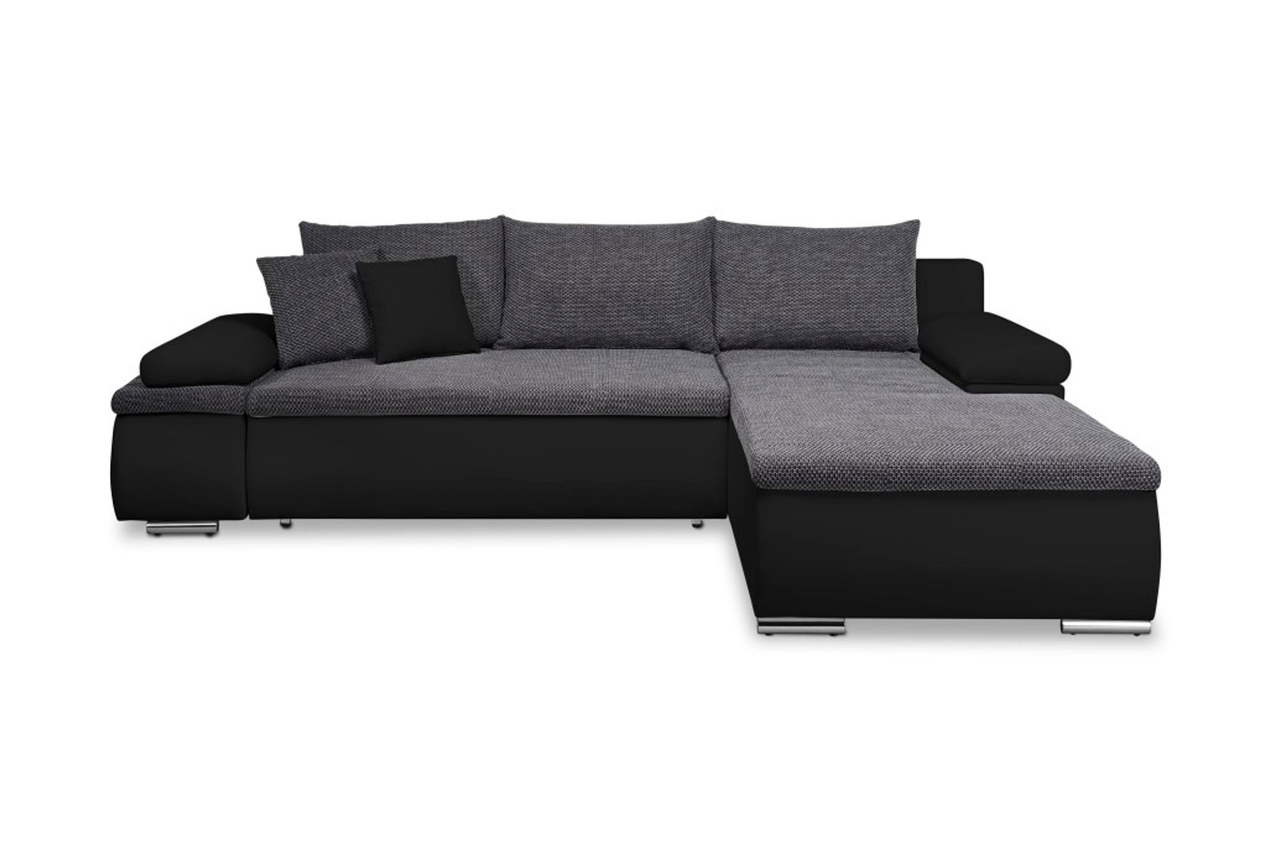 Ecksofa Küchen-Preisbombe Wohnlandschaft Schlaffunktion L-Form, Eckcouch Sofa L-Form Marcello in Sofa Couch