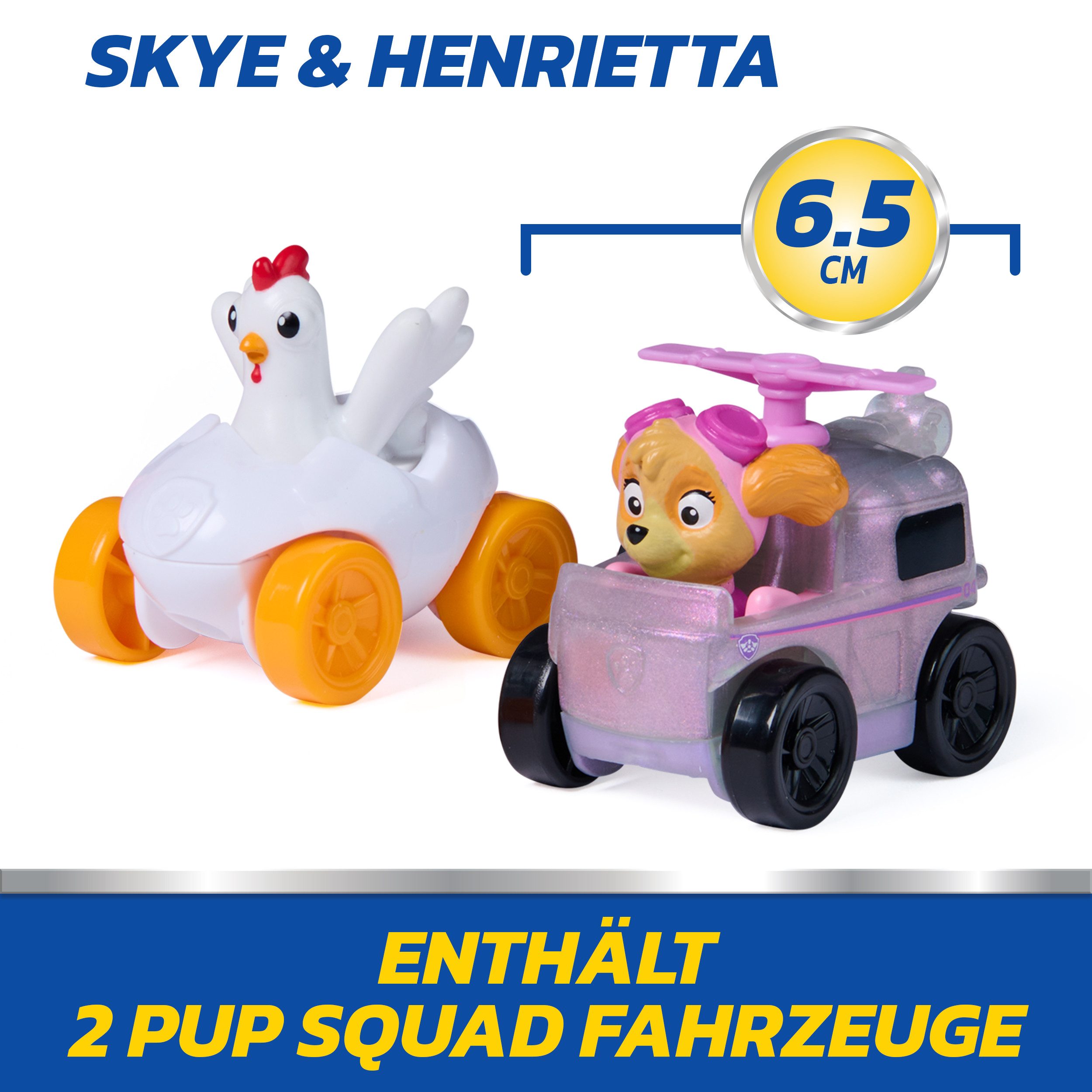 Spin Master Spielzeug-Auto PAW Patrol – Pup Squad Launcher mit Skye & Henrietta Fahrzeugen