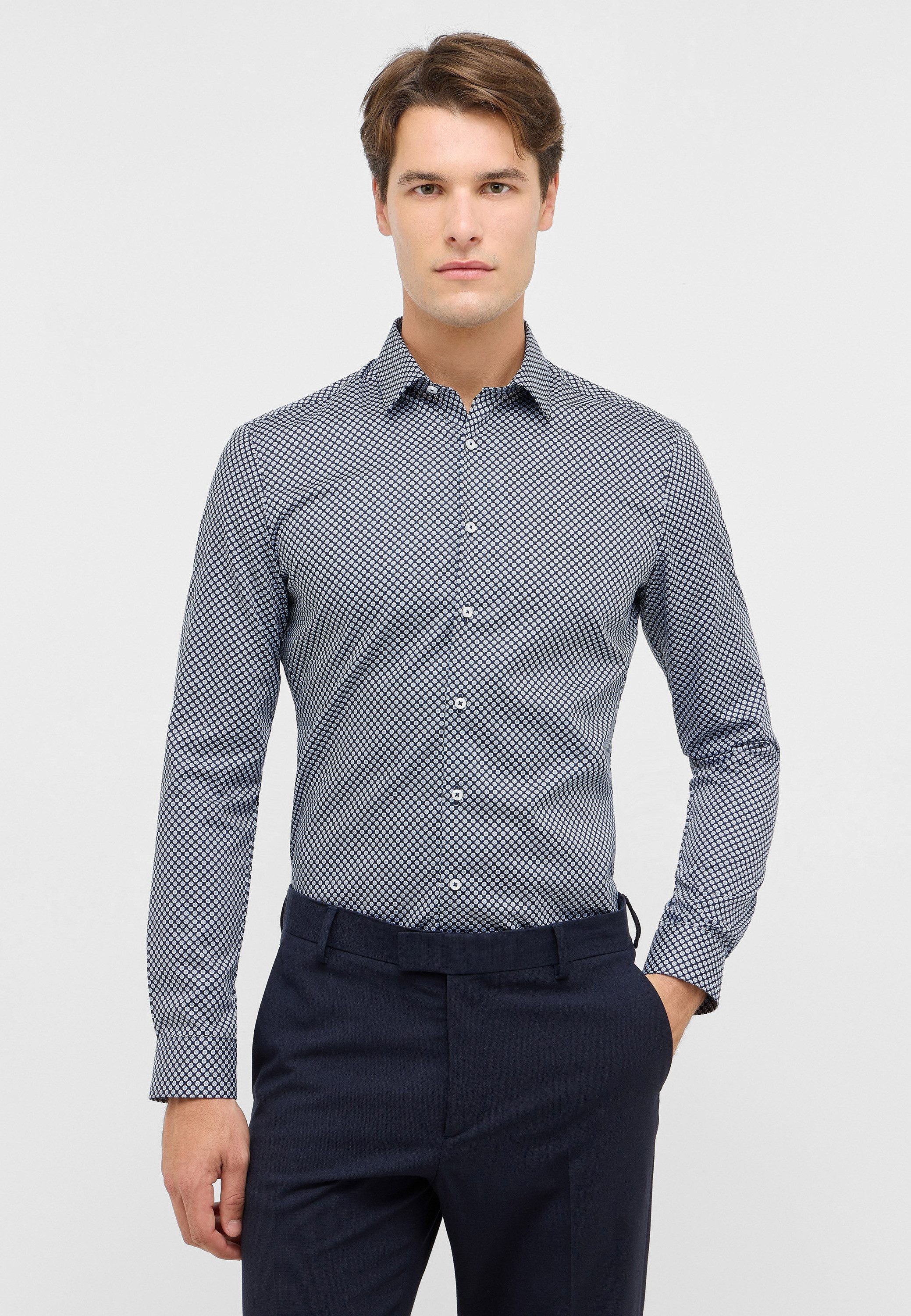 Eterna Langarmhemd SUPER SLIM NON IRON (bügelfrei)
