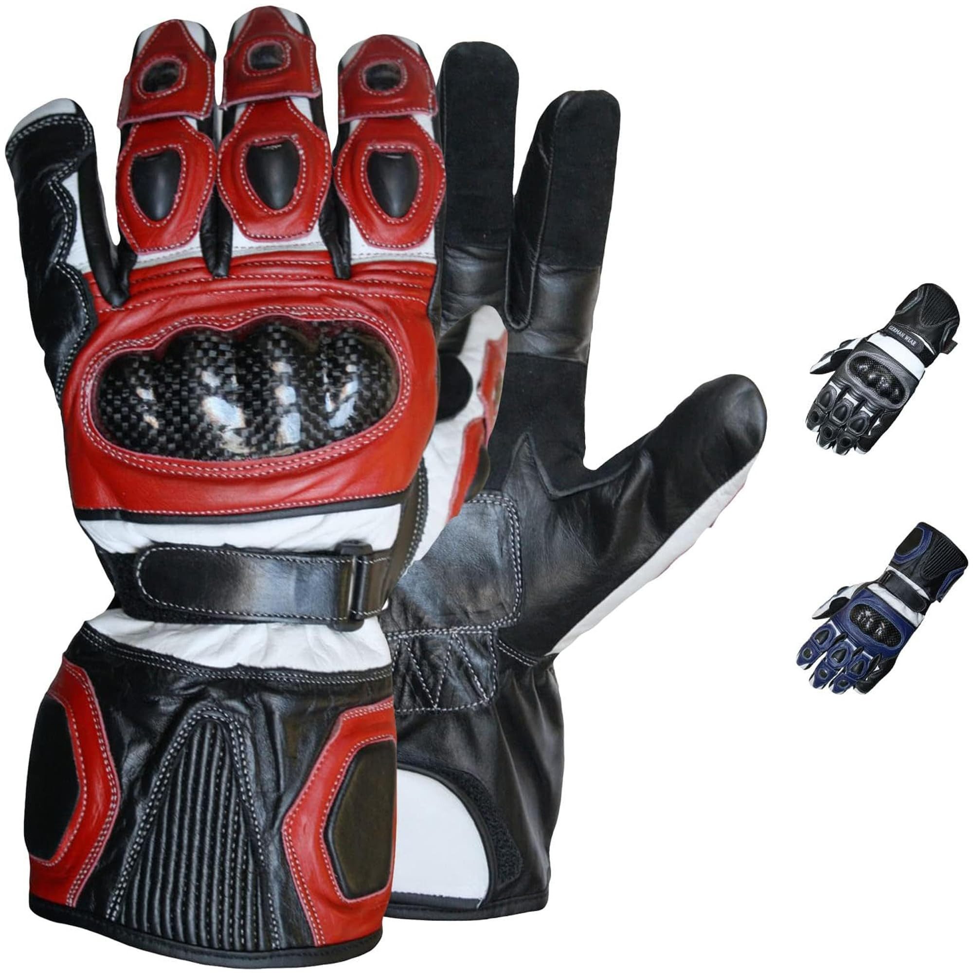 German Wear Motorradhandschuhe GW400G1 Motorradhandschuhe Lederhandschuhe