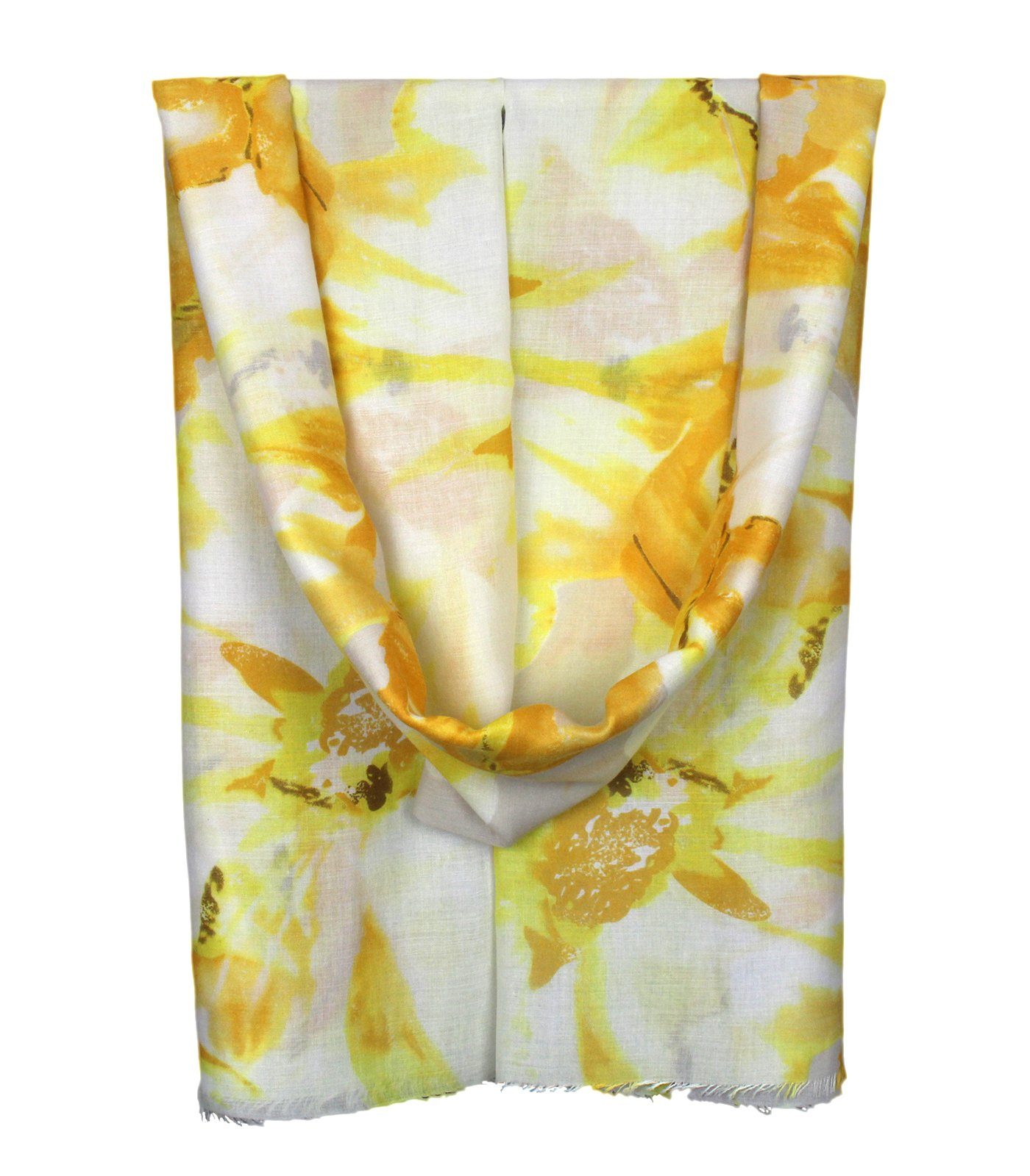 ZEBRO Modeschal Sommerschal mit großen Blüten günstig online kaufen