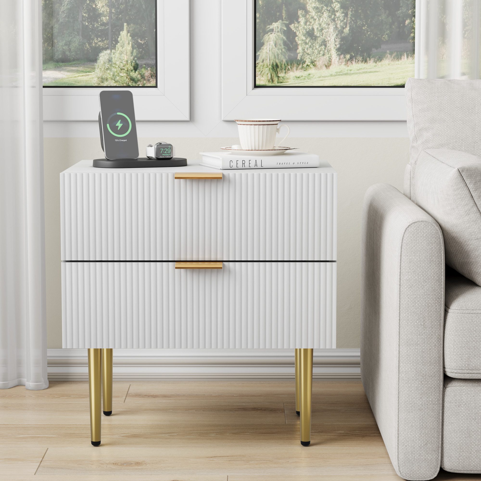 Furnishings Home Nachttisch Nachtschrank 1er Set günstig online kaufen