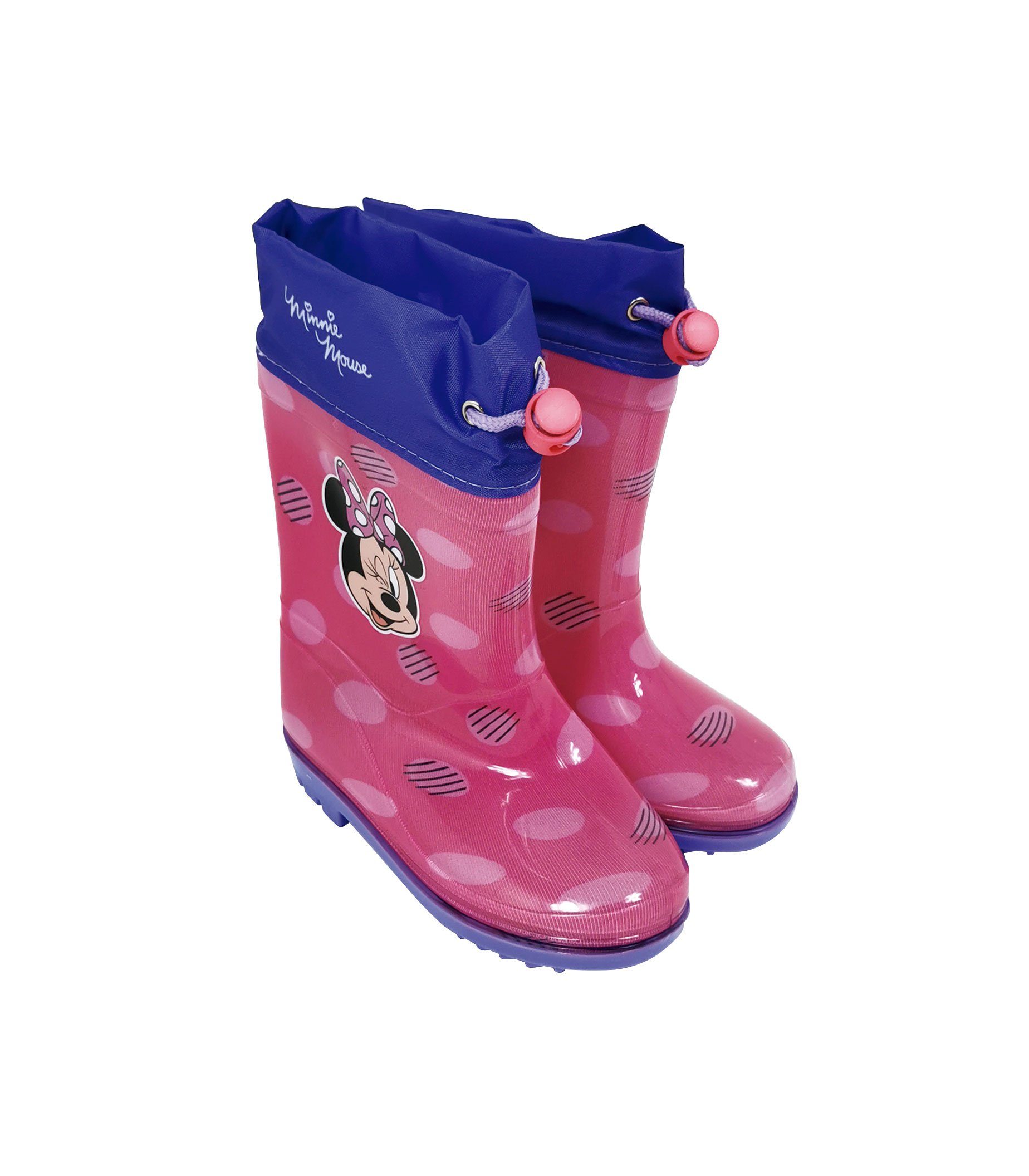 Disney Minnie Mouse Minnie Maus Gummistiefel Mädchen Regenstiefel Gr. 22-30