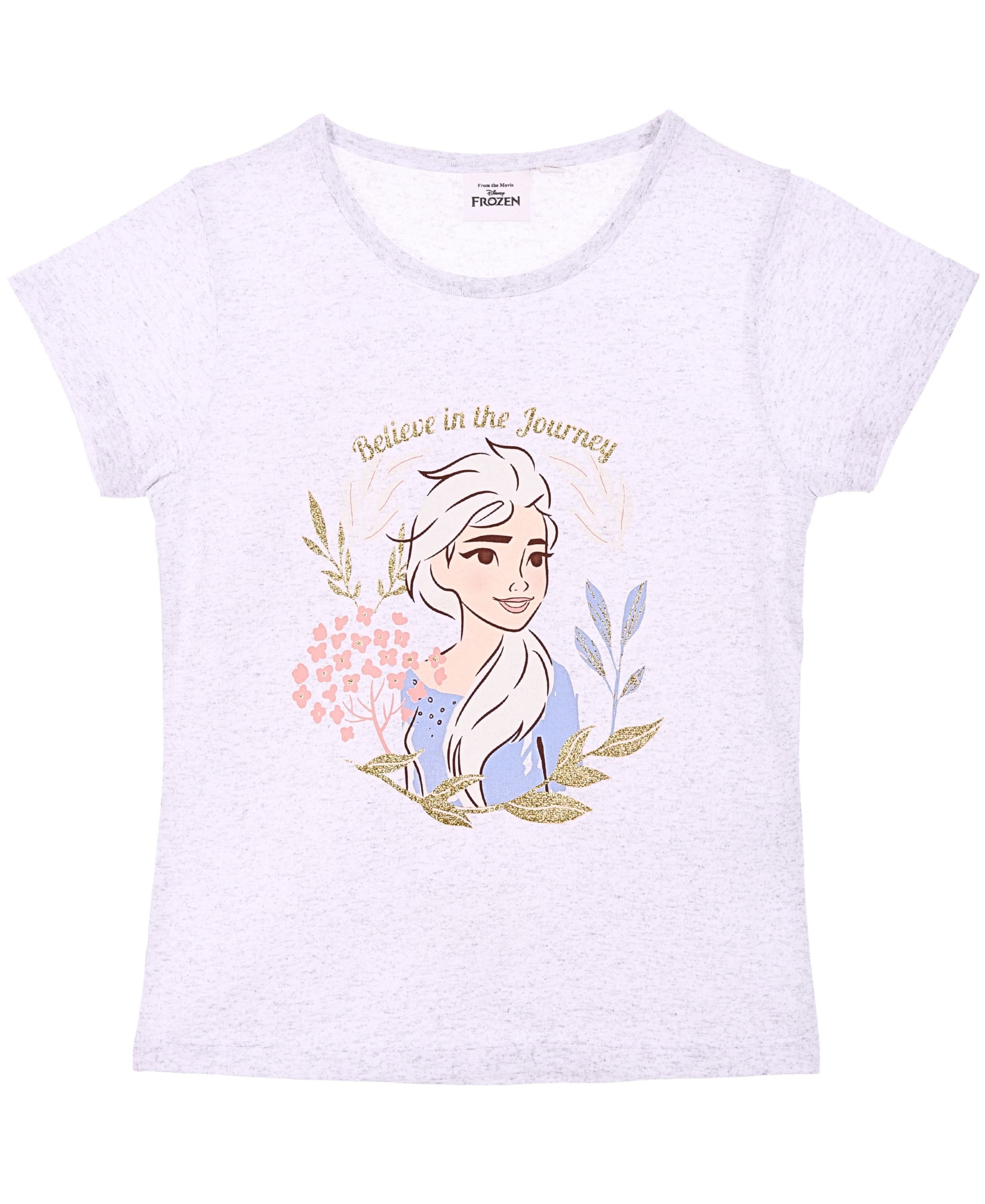 Disney Frozen T-Shirt Elsa Mädchen Kurzarmshirt Gr. 104 - 128 cm
