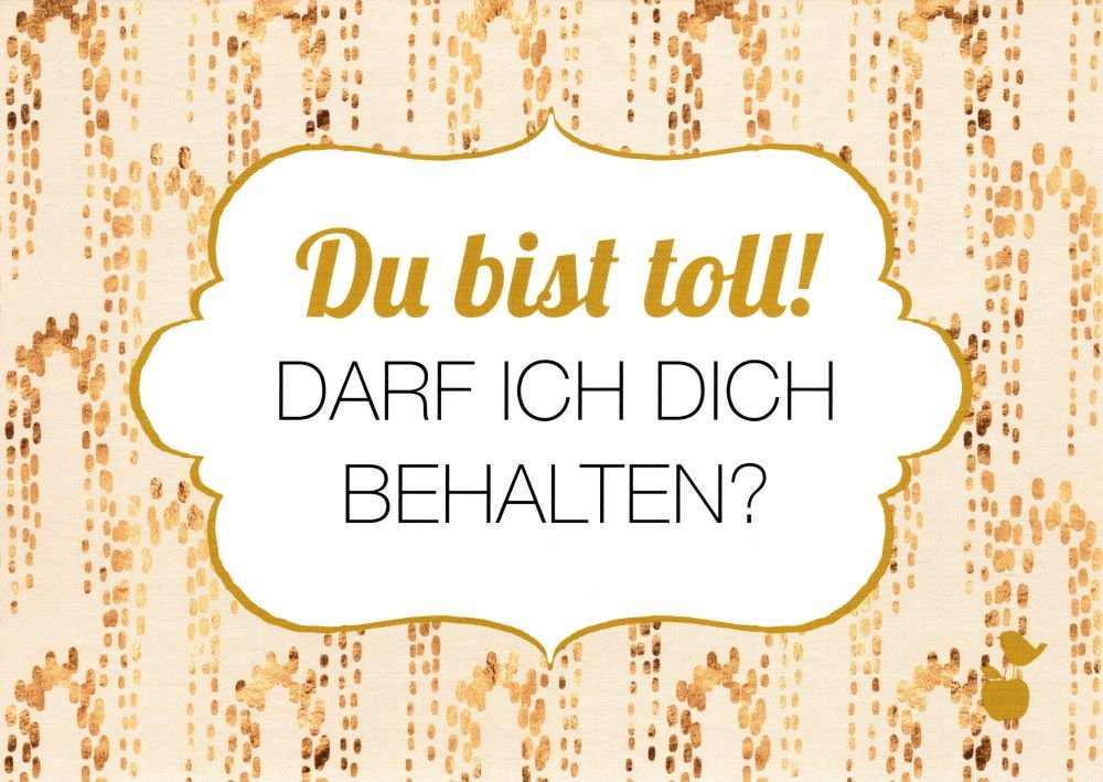 Postkarte "Du bist toll! Darf ich Dich behalten?"