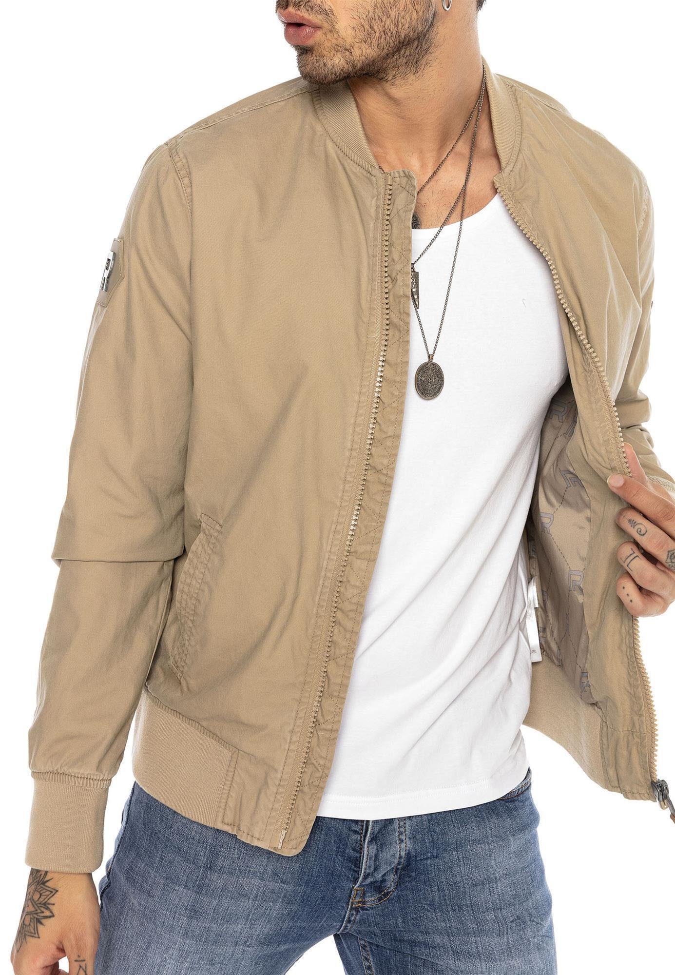 RedBridge Softshelljacke Premium Übergangsjacke Hochwertige Baumwolle Sand