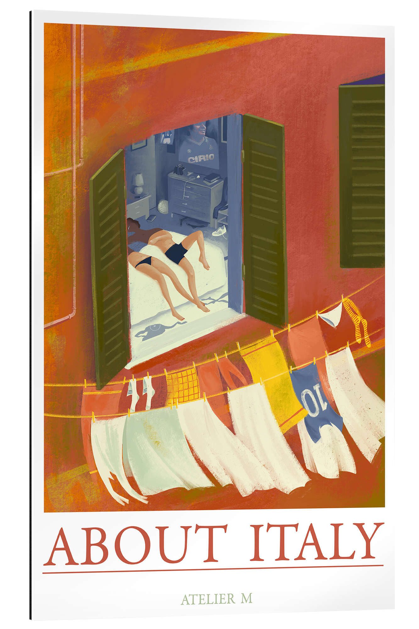 Posterlounge XXL-Wandbild ATELIER M, About Italy - Summer Afternoon, Küche Modern Illustration