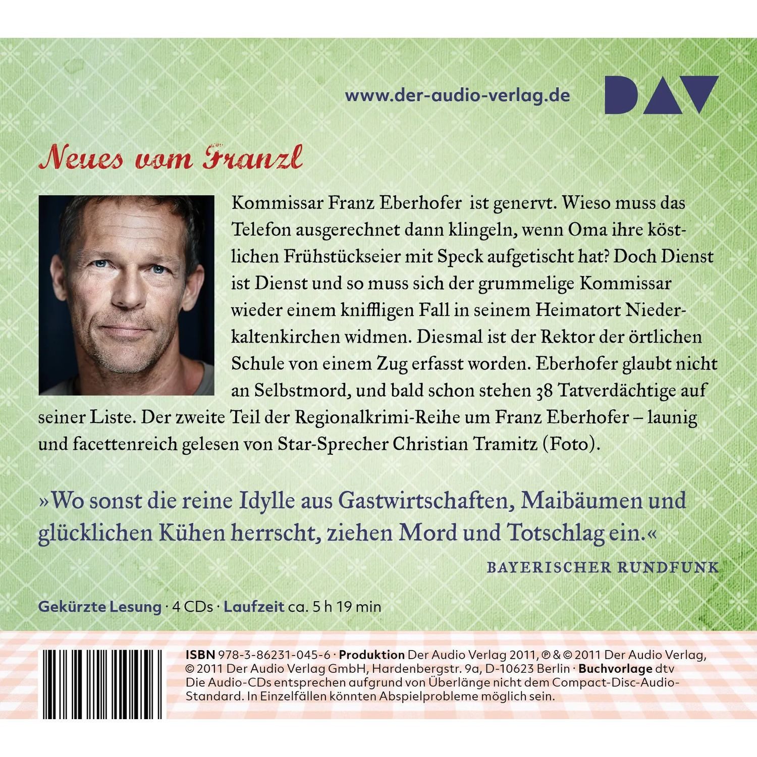 Der Audio Verlag Hörspiel Dampfnudelblues. Der 2. Fall für den Eberhofer. Ein Provinzkrimi