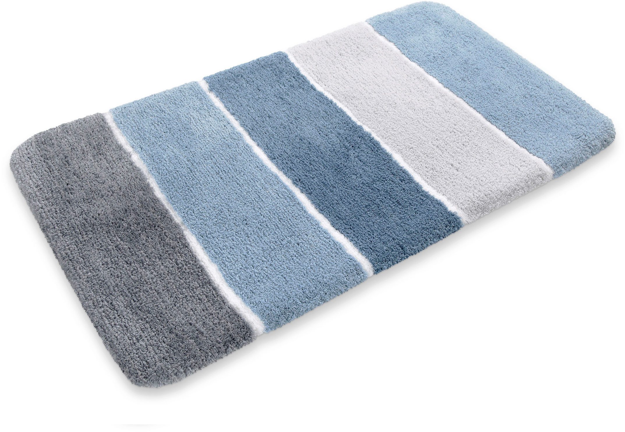 Homie Living Badematte Rio Marina, Höhe 30 mm, rutschhemmend beschichtet, schnell trocknend, fußbodenheizungsgeeignet, Polyester, rechteckig, flauschiger Badtep – Bild 5 von 5