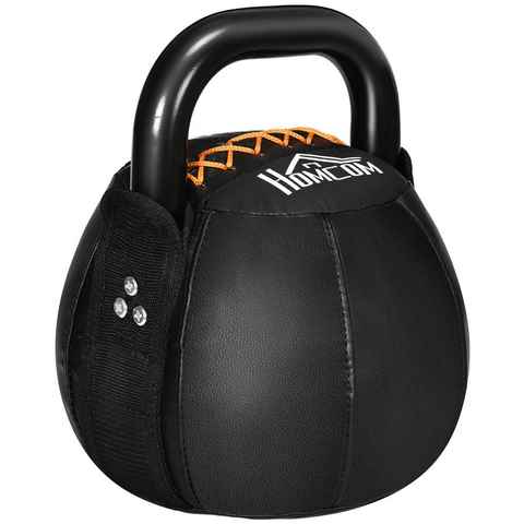 HOMCOM Kettlebell Kugelhantel, 23 x 23 x 28 cm, (Set, 1 x Kettlebell), 1 x 12 kg