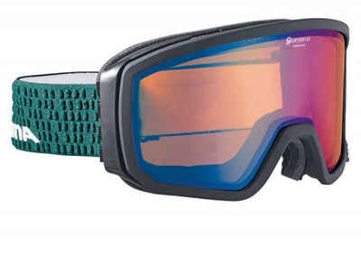 Alpina Sports Skibrille Alpina Scarabeo QM Snowboardbrille Skibrille black matt green