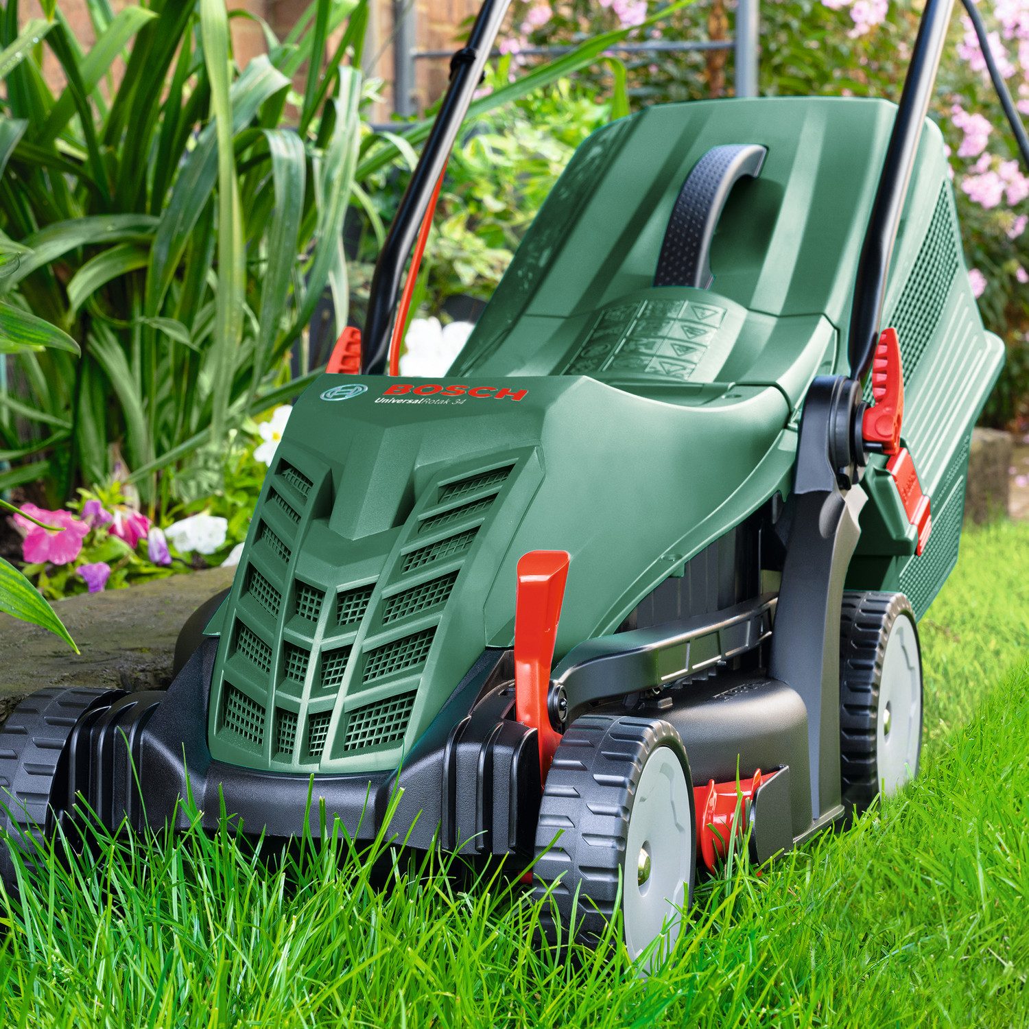 Bosch Home & Garden Elektrorasenmäher UniversalRotak 34-405, 34 cm Schnittbreite – Bild 3 von 5