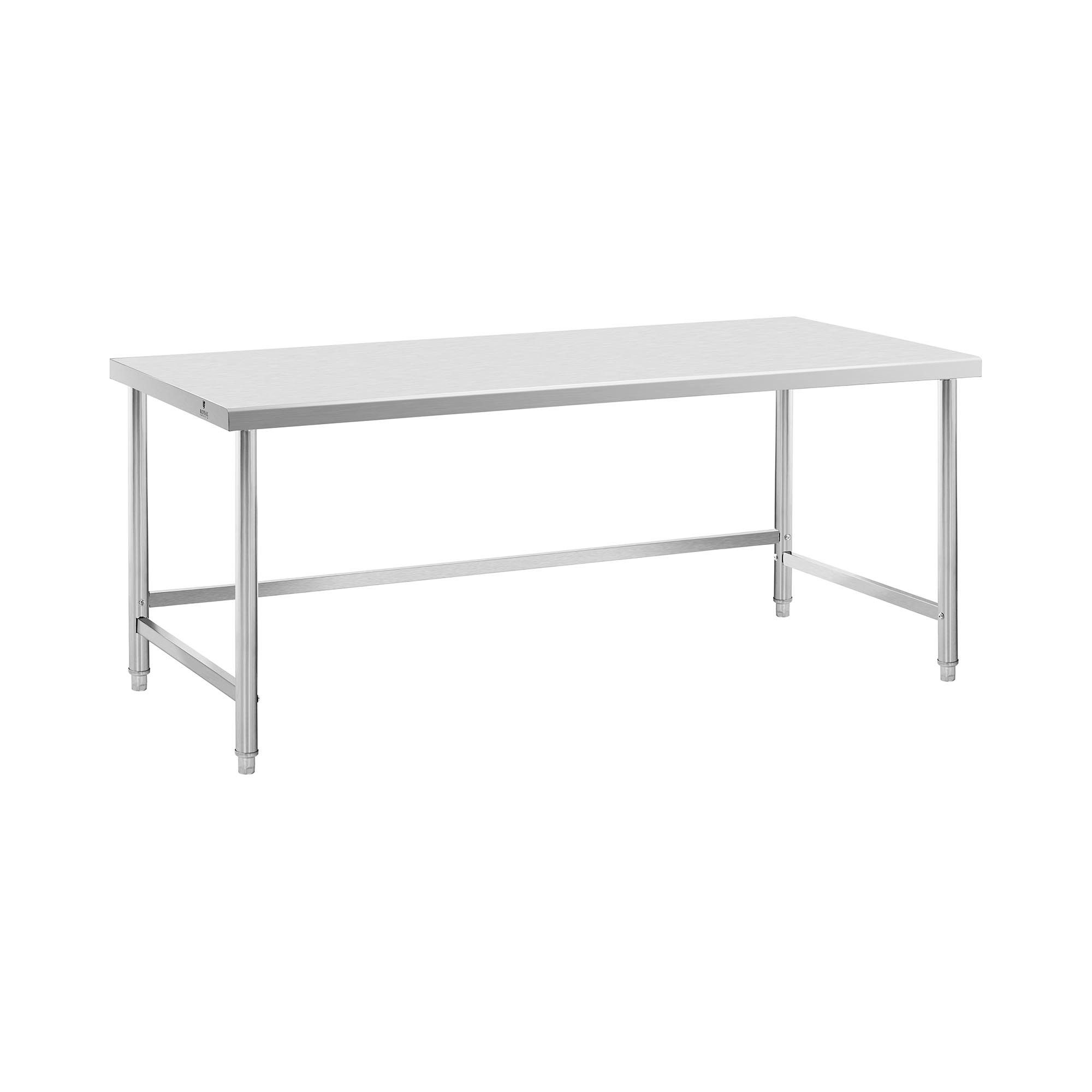 Royal Catering Arbeitstisch 200 x 90 cm Gastro Edelstahl Edelstahltisch Zer günstig online kaufen