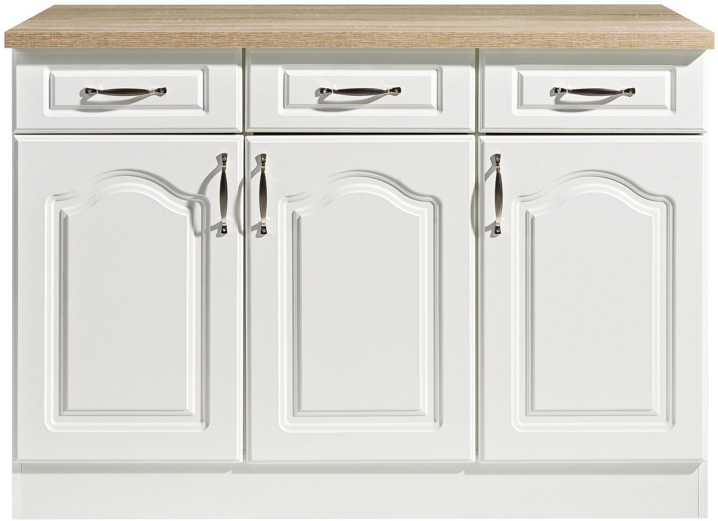 wiho Küchen Unterschrank Linz 120 cm breit, in Landhaus-Optik – Bild 2 von 4