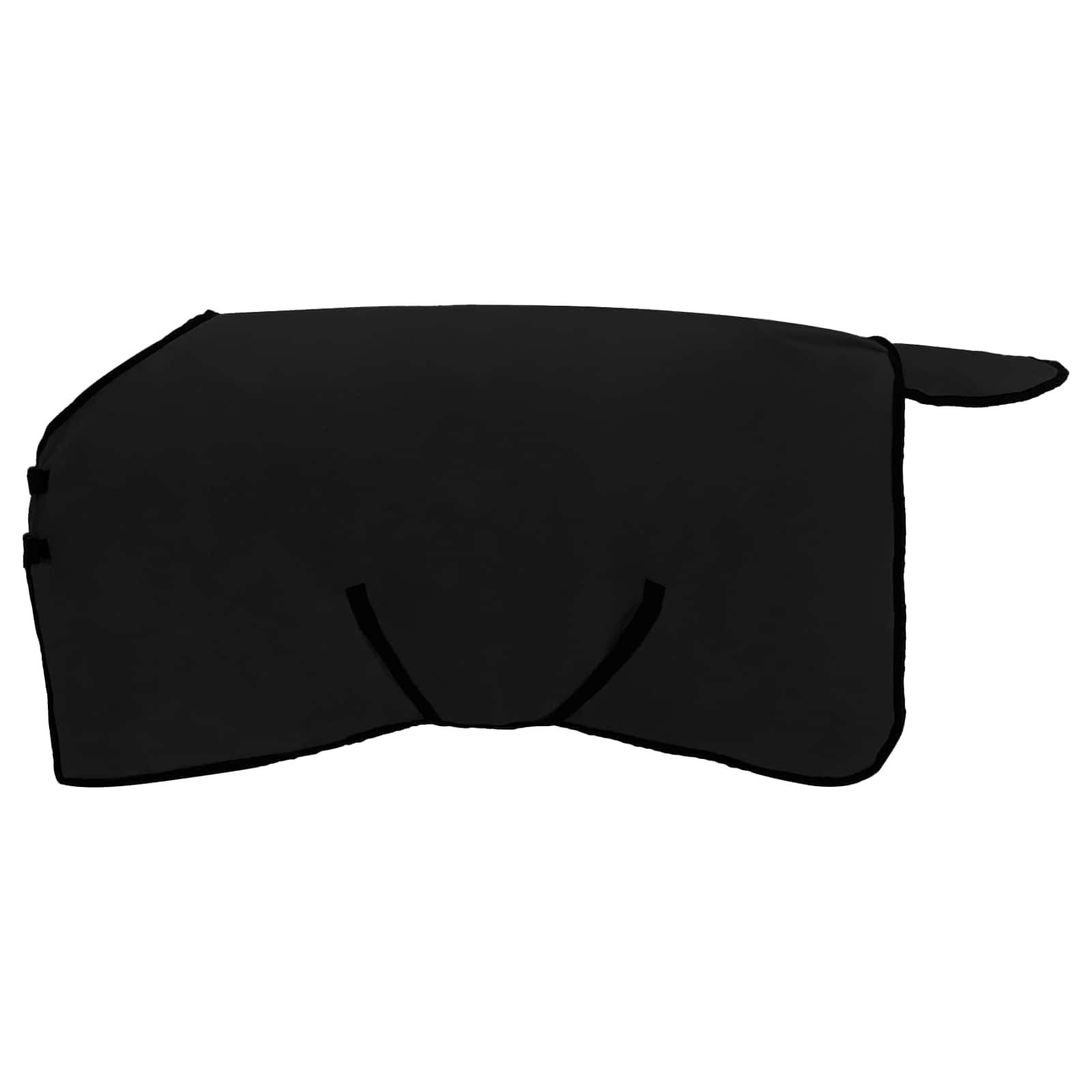 vidaXL Tierdecke Pferdedecke Schwarz 75 cm Polyester-Fleece