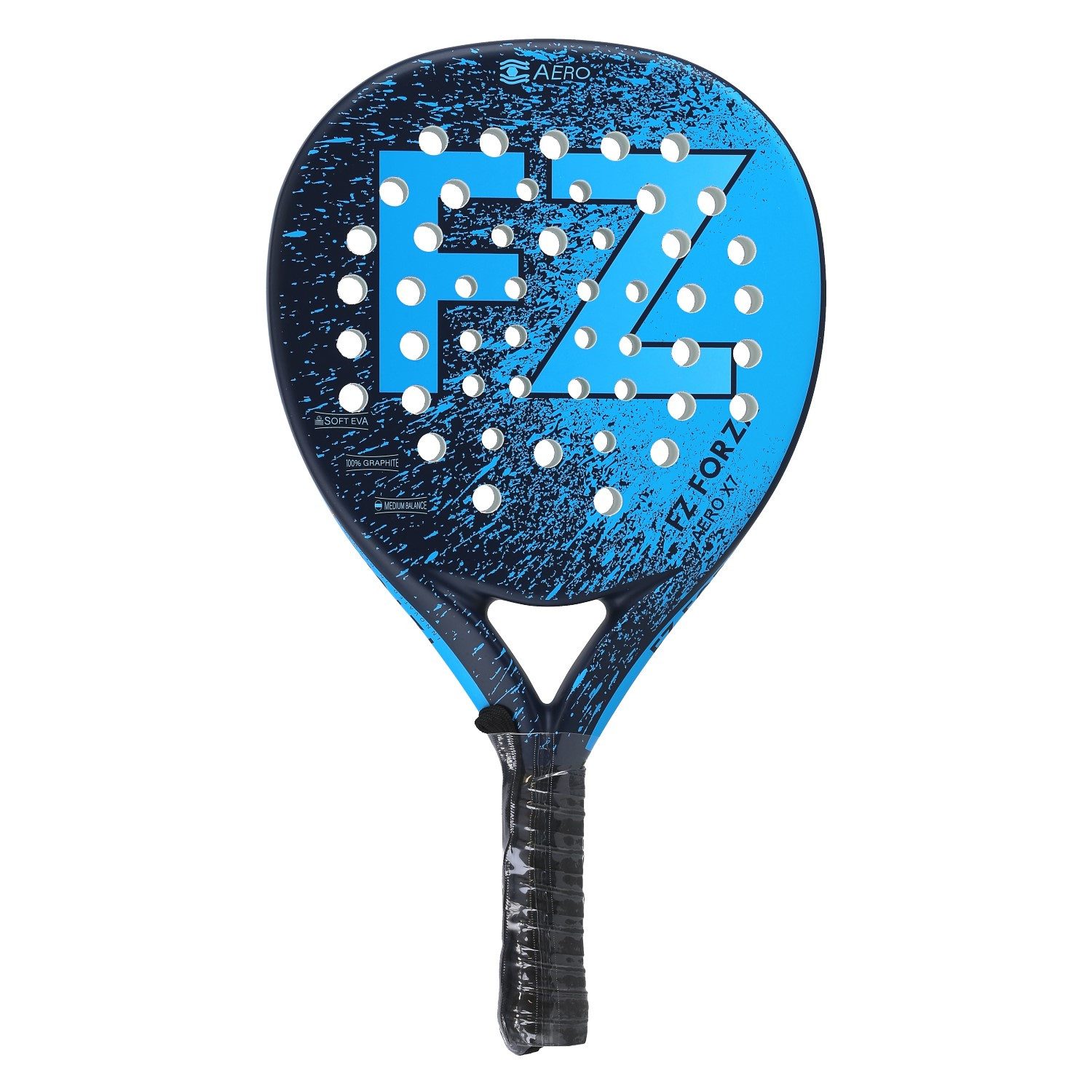 FZ Forza Padelschläger Aero X7 360g/Rund/Freizeit blau