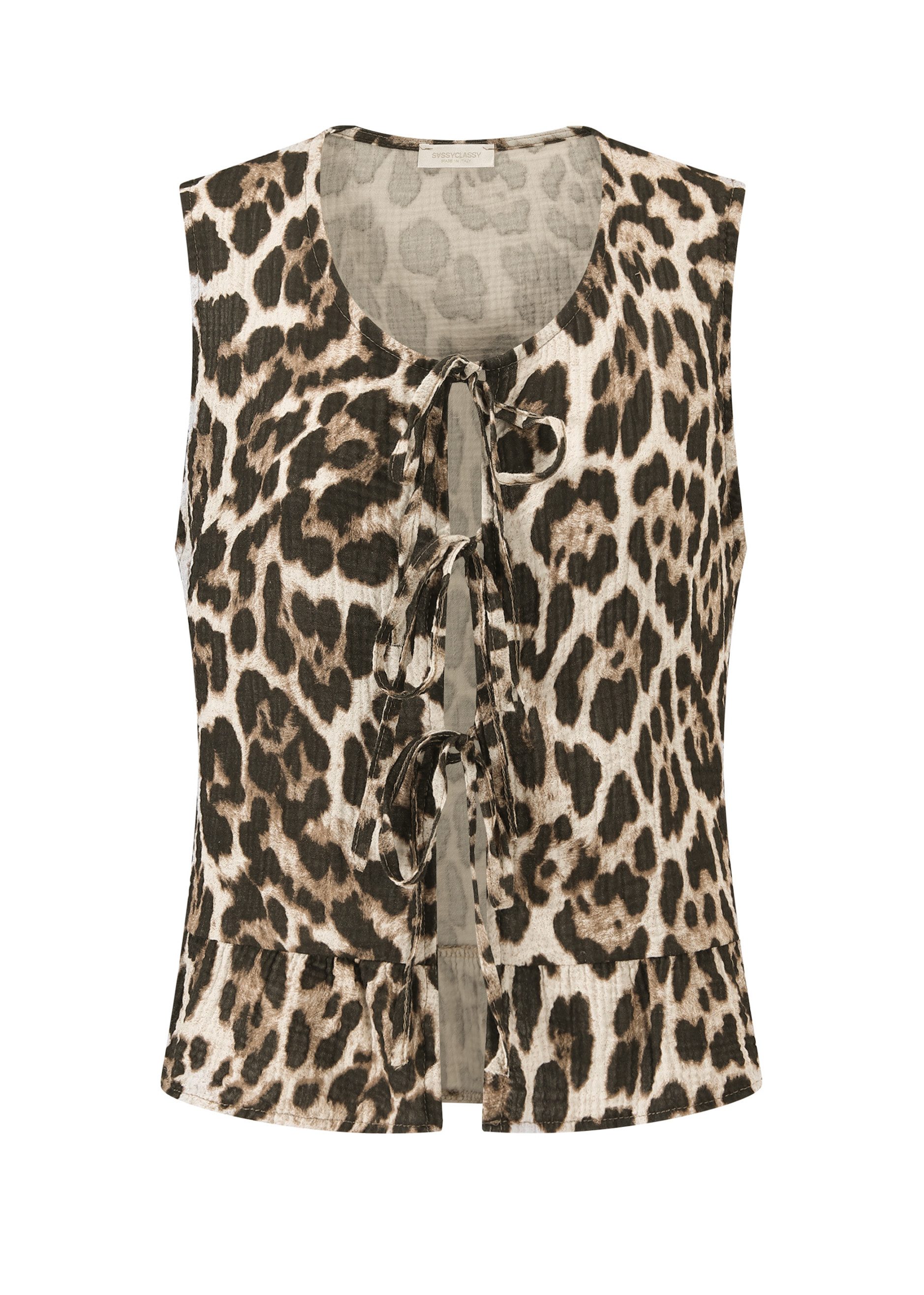 SASSYCLASSY T-Shirt Leichtes Musselin Top Damen mit Schleifen Luftiges Top günstig online kaufen