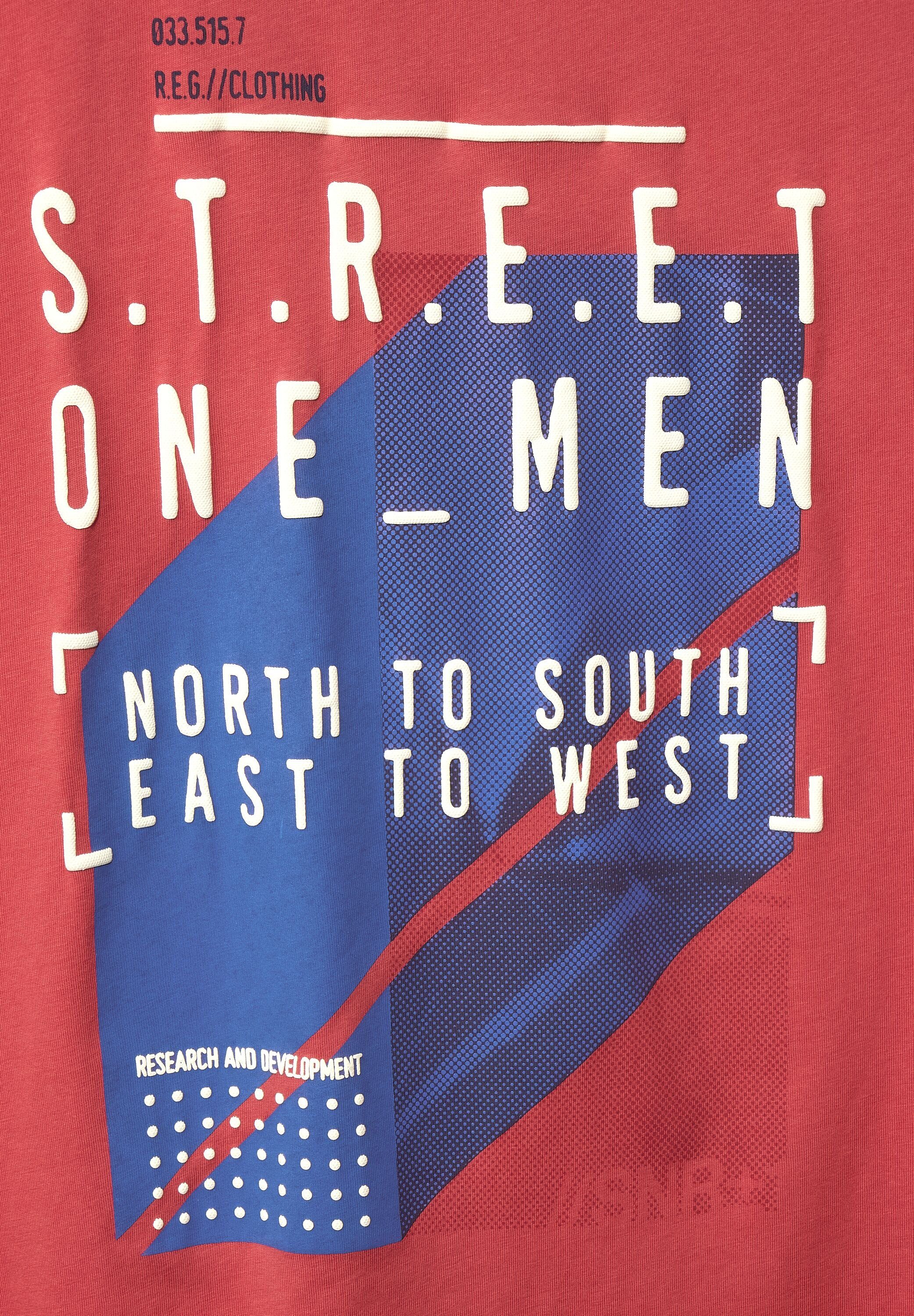 STREET ONE MEN T-Shirt lobster red