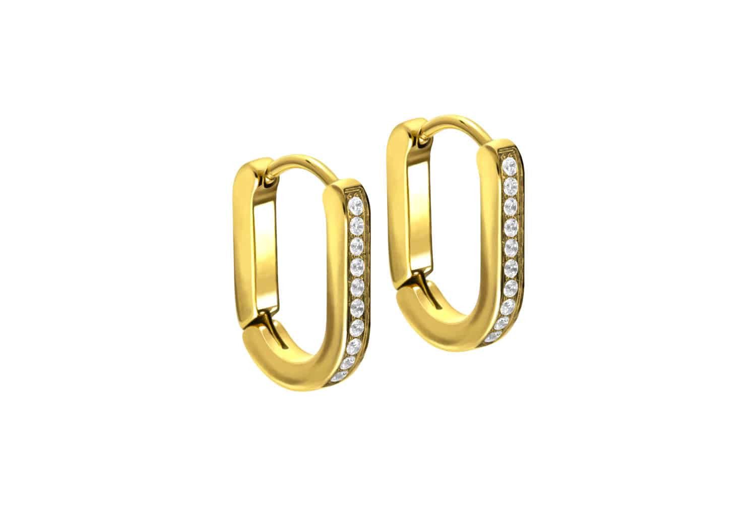 FILANGO Piercing-Set Chirurgenstahl Ohrclicker Creolen OVAL günstig online kaufen