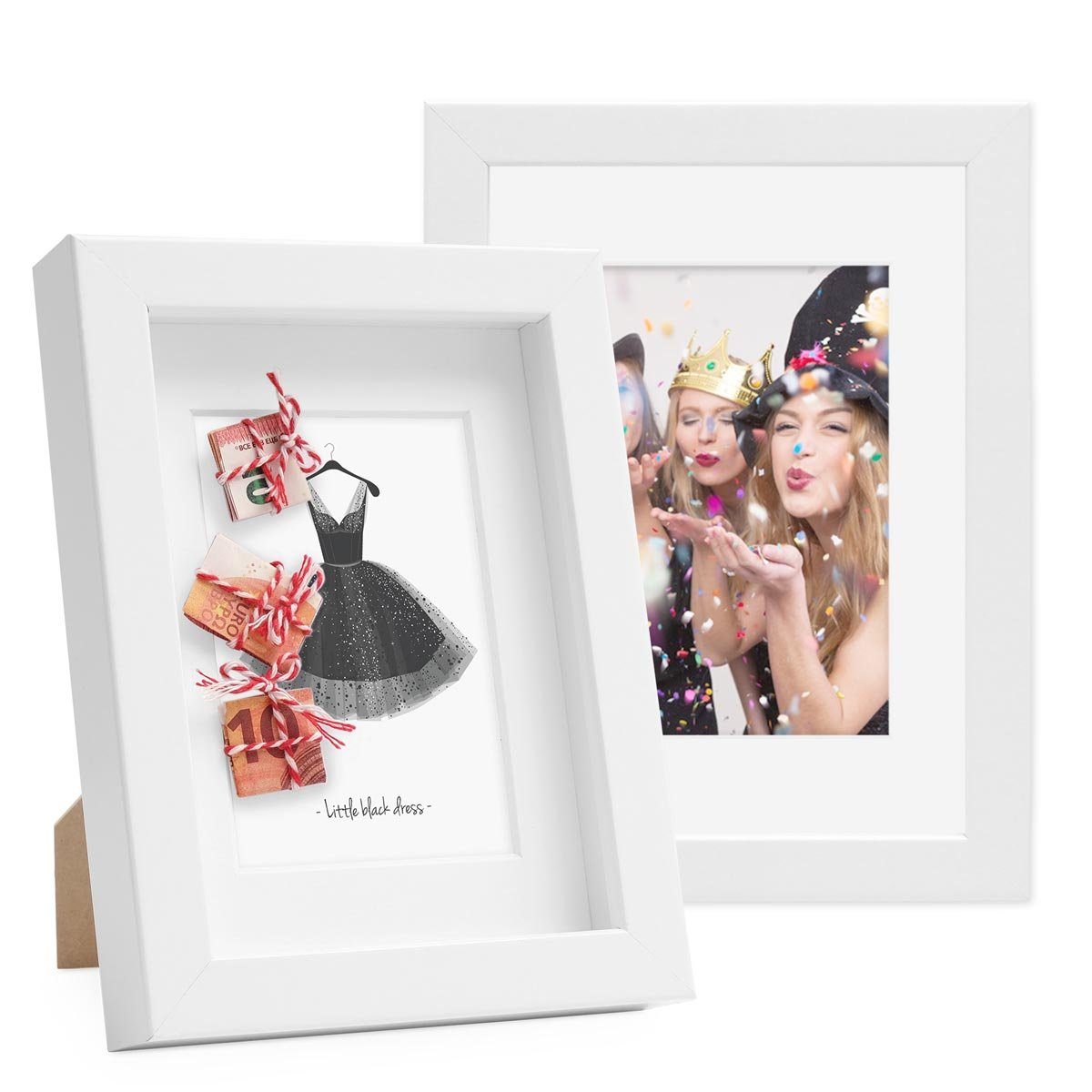 PHOTOLINI Bilderrahmen 2er Set 3D-Rahmen mit günstig online kaufen