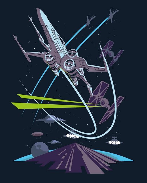 Komar Poster »Star Wars Classic Vector X-Wing«, Star Wars-Otto